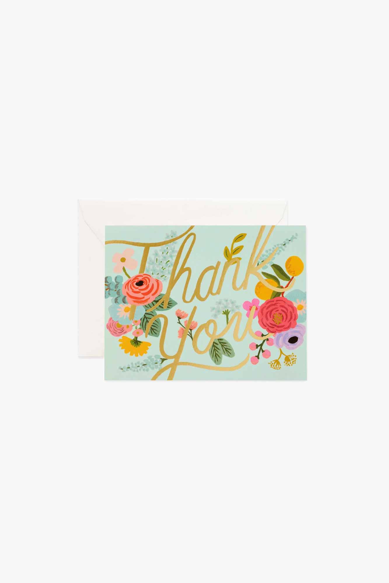 Mint Garden Thank You Card