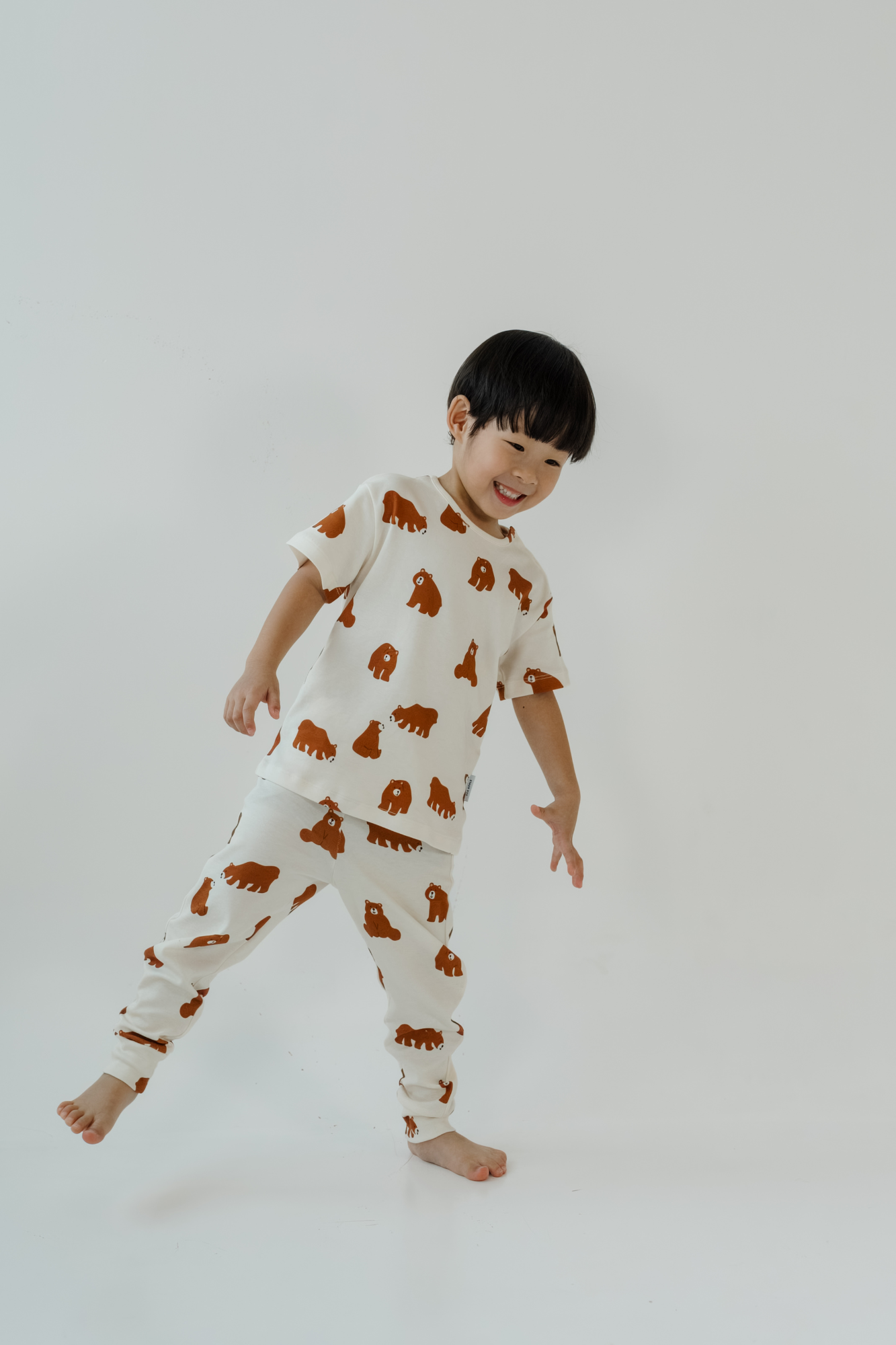 Brown Bear Pyjamas Top & Pants Set