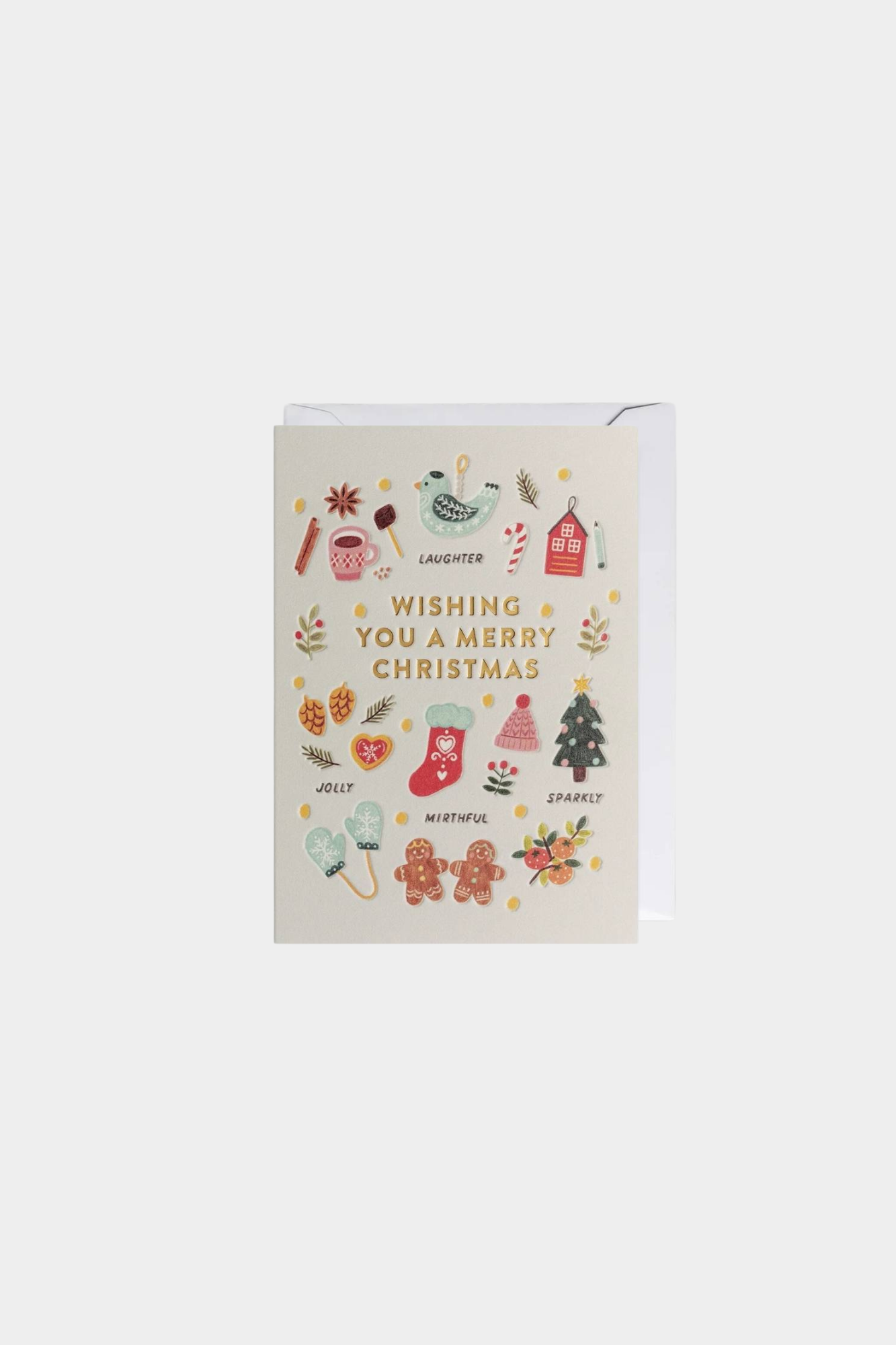 Wishing You A Merry Christmas Greeting Card