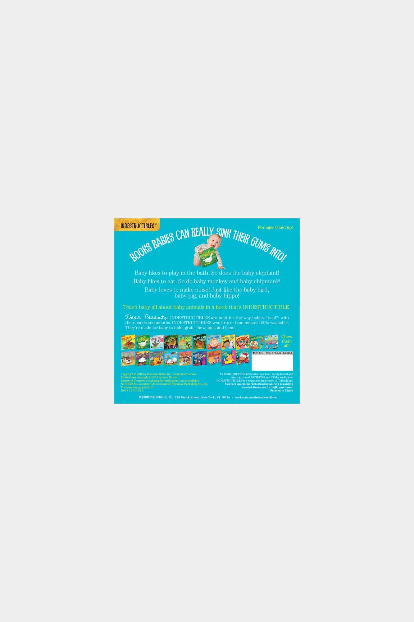 Indestructibles: Baby Animals - Paperback