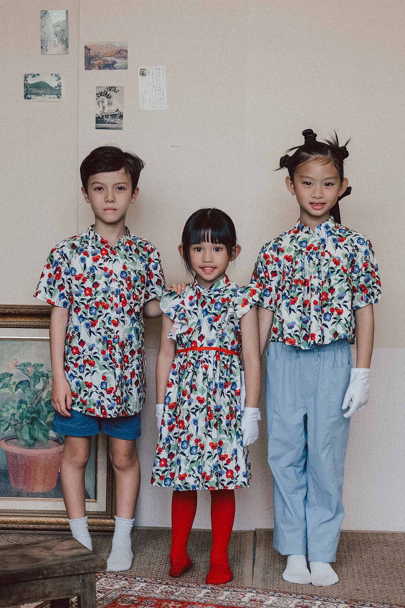 Begonias Mandarin Shirt