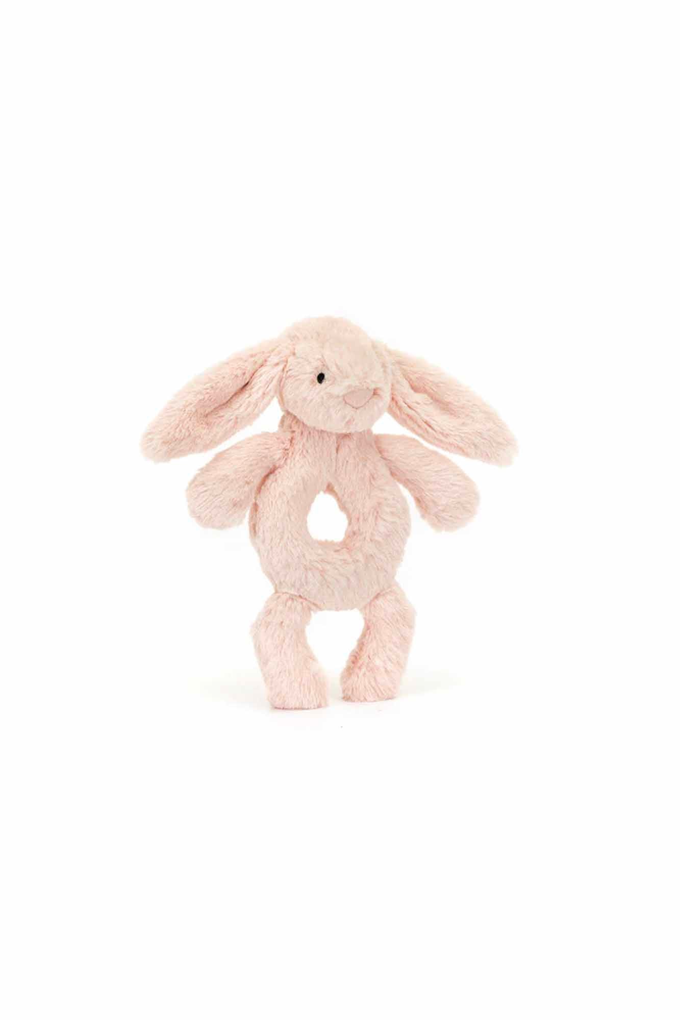 Jellycat Bashful Blush Bunny Ring Rattle Sea Apple