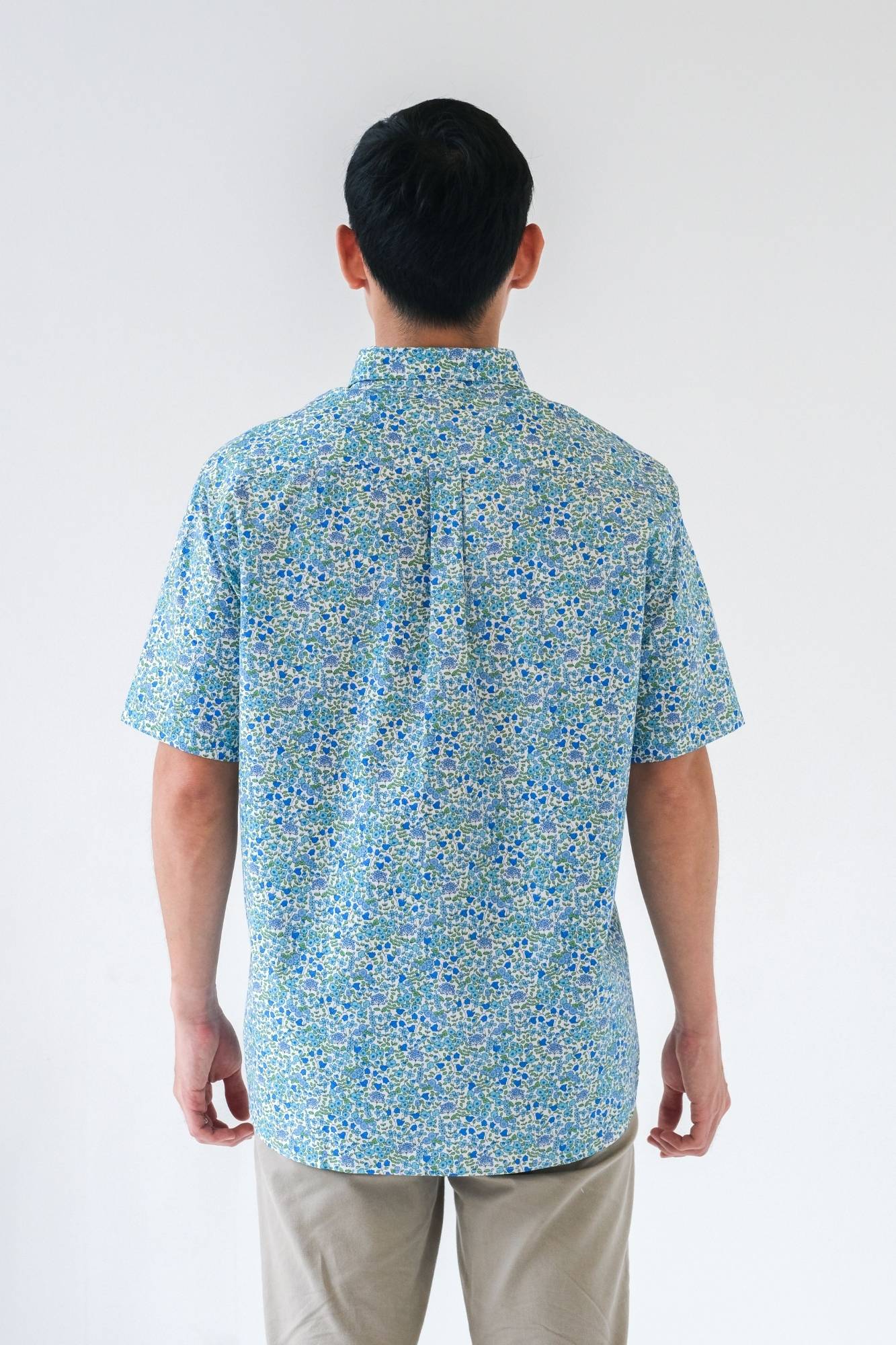 Blue Chorus Mens Collared Shirt