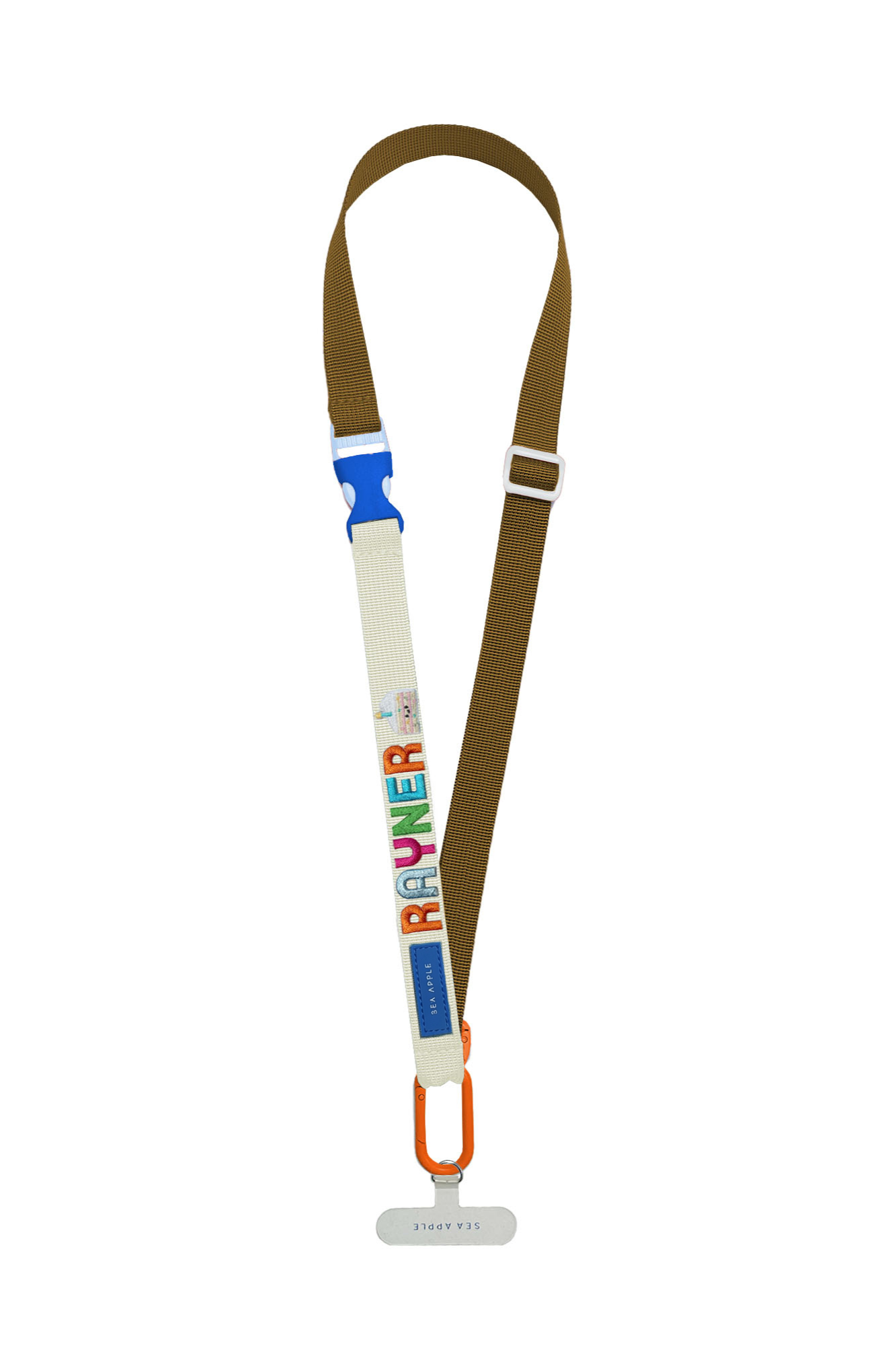 Personalisable Brown Lanyard