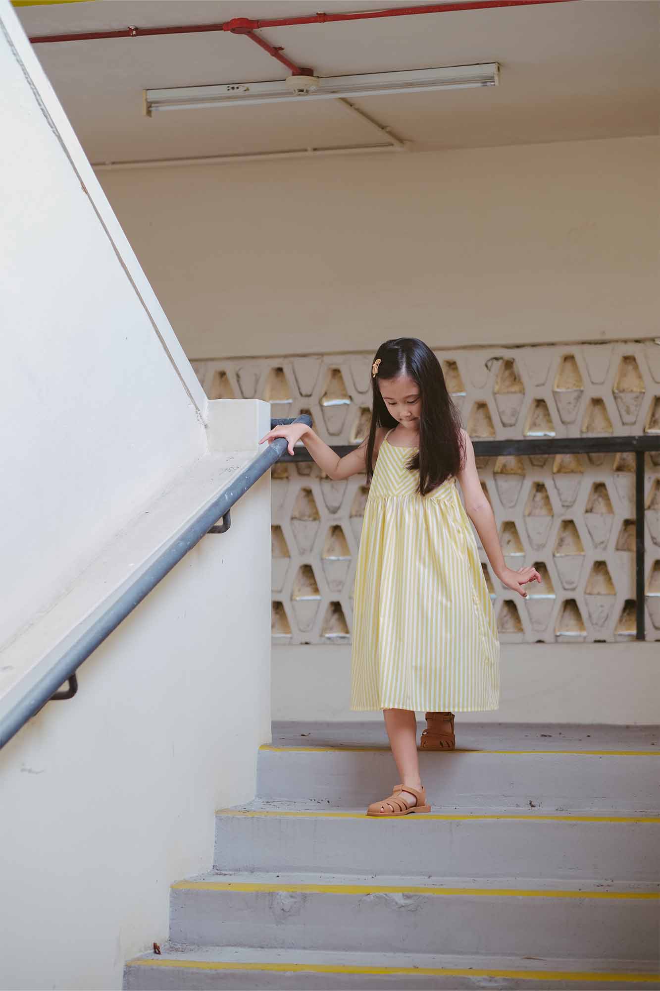 Buttercup Stripe Midi Dress