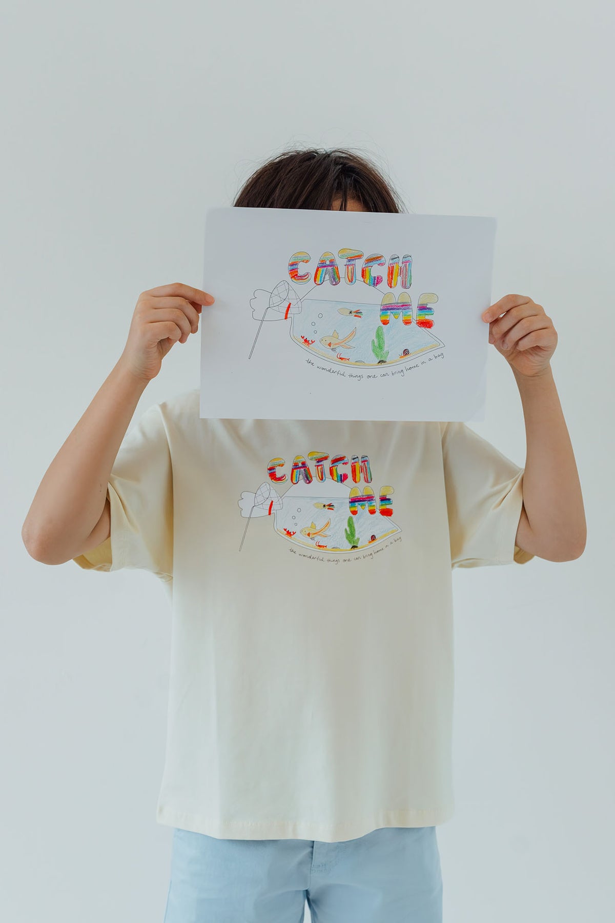 Colour Me! Catch Me Sand Oversized Tee
