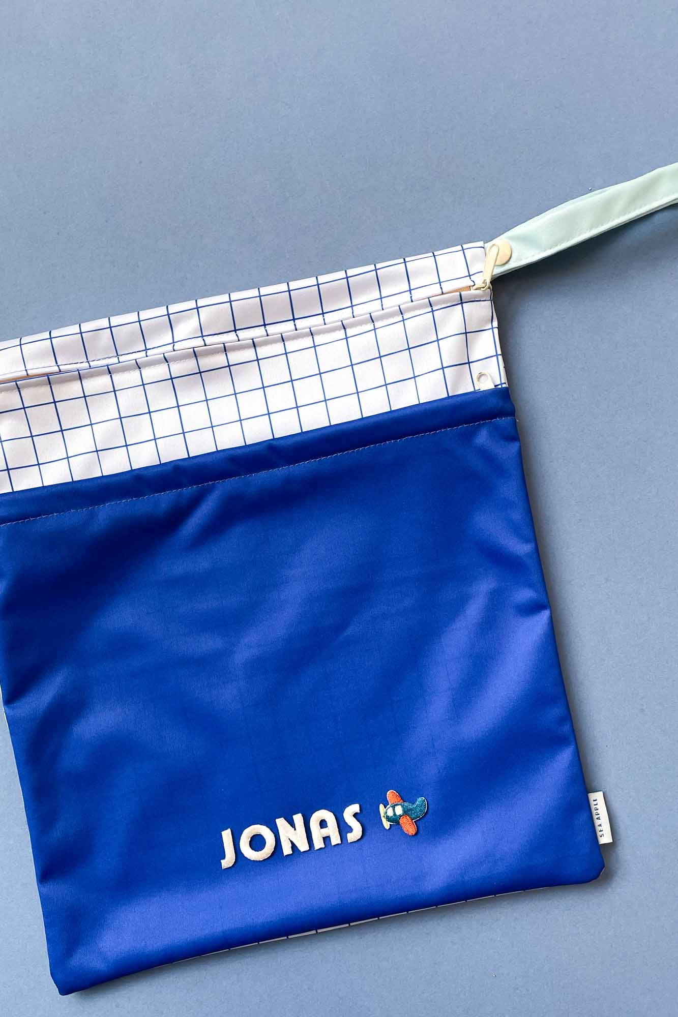 Personalisable Cobalt Wet Bag