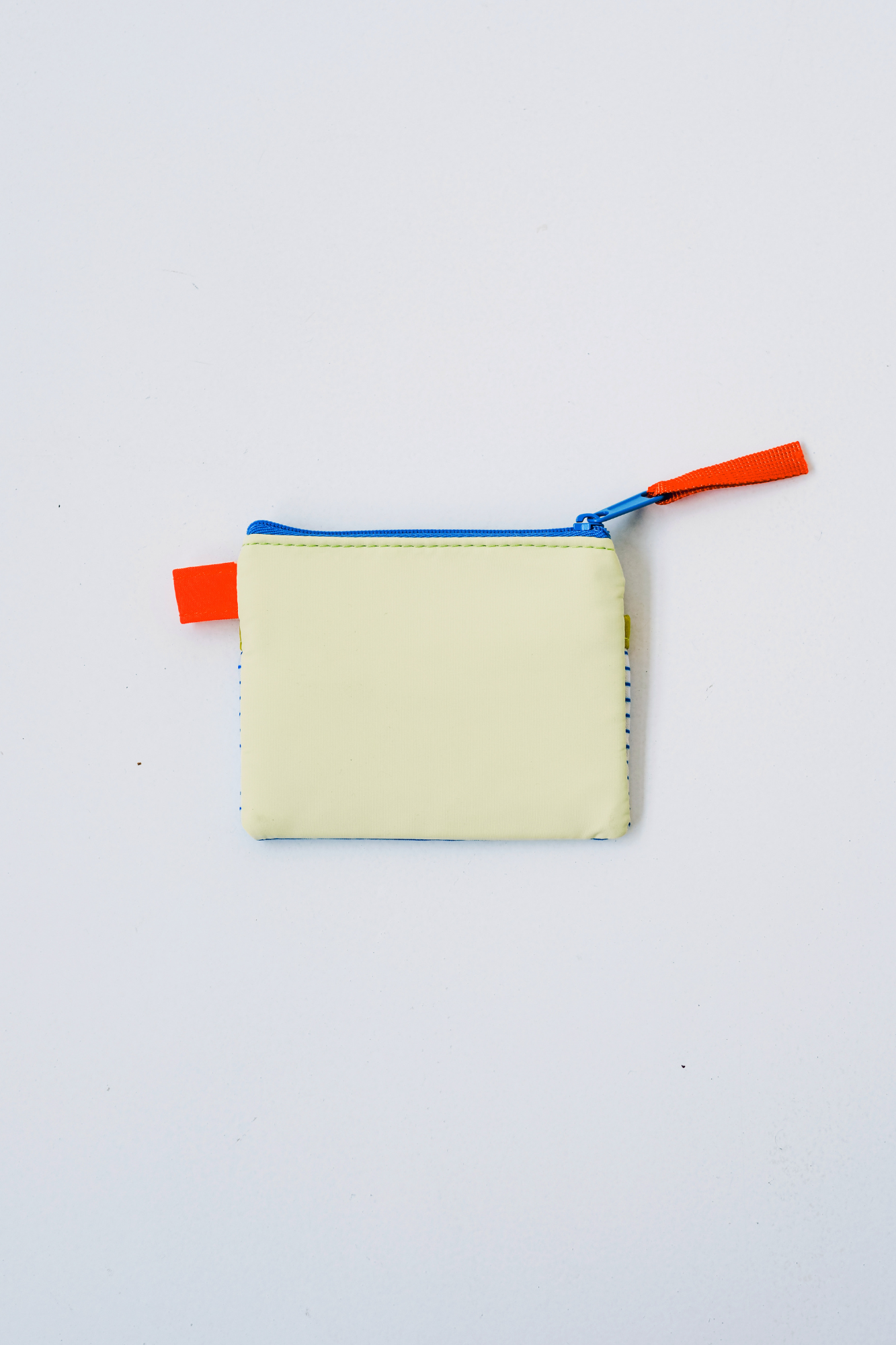 Personalisable Lemon Stripe Flat Pouch