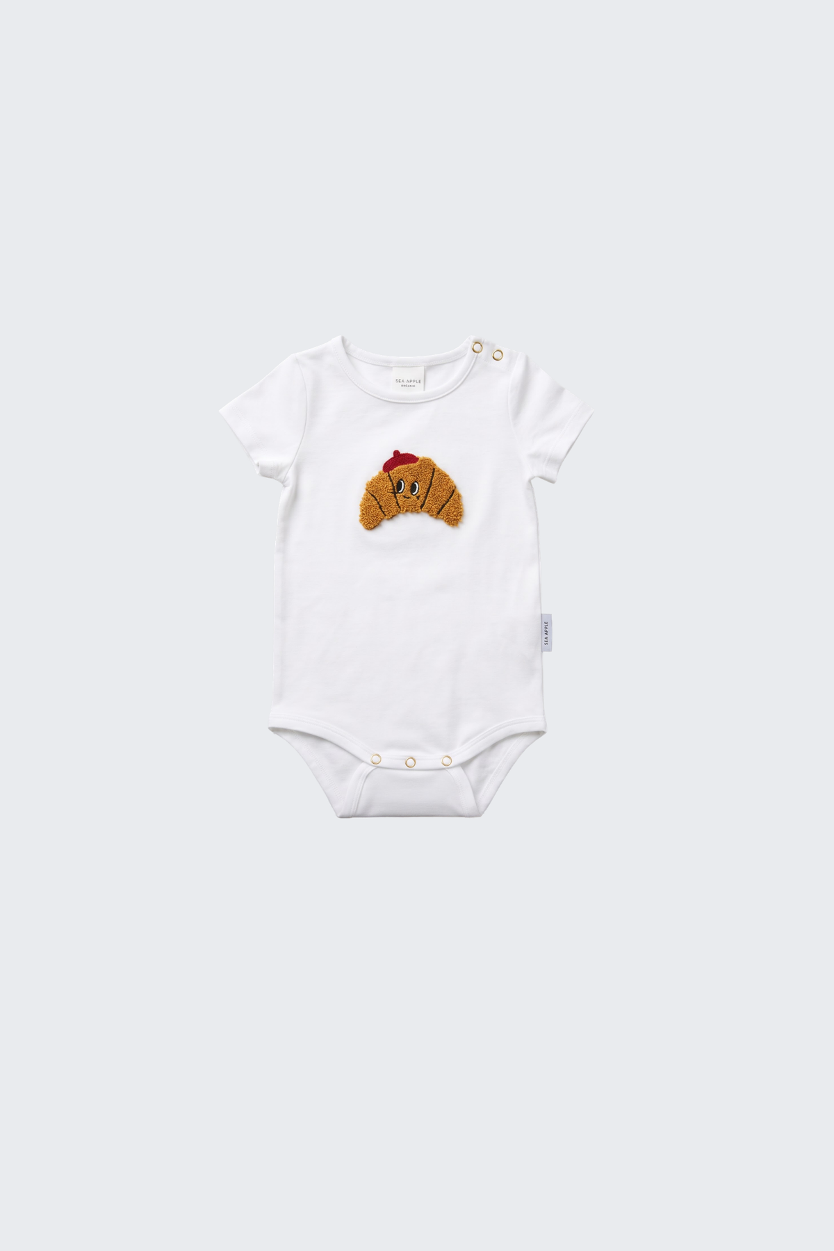 Fuzzy Clement Croissant Onesie - Cloud