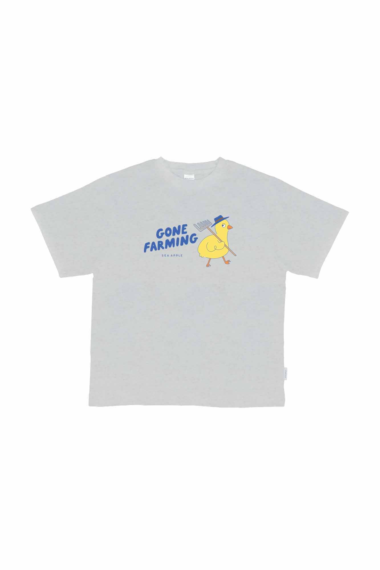 Gone Farming Dove Oversized Tee