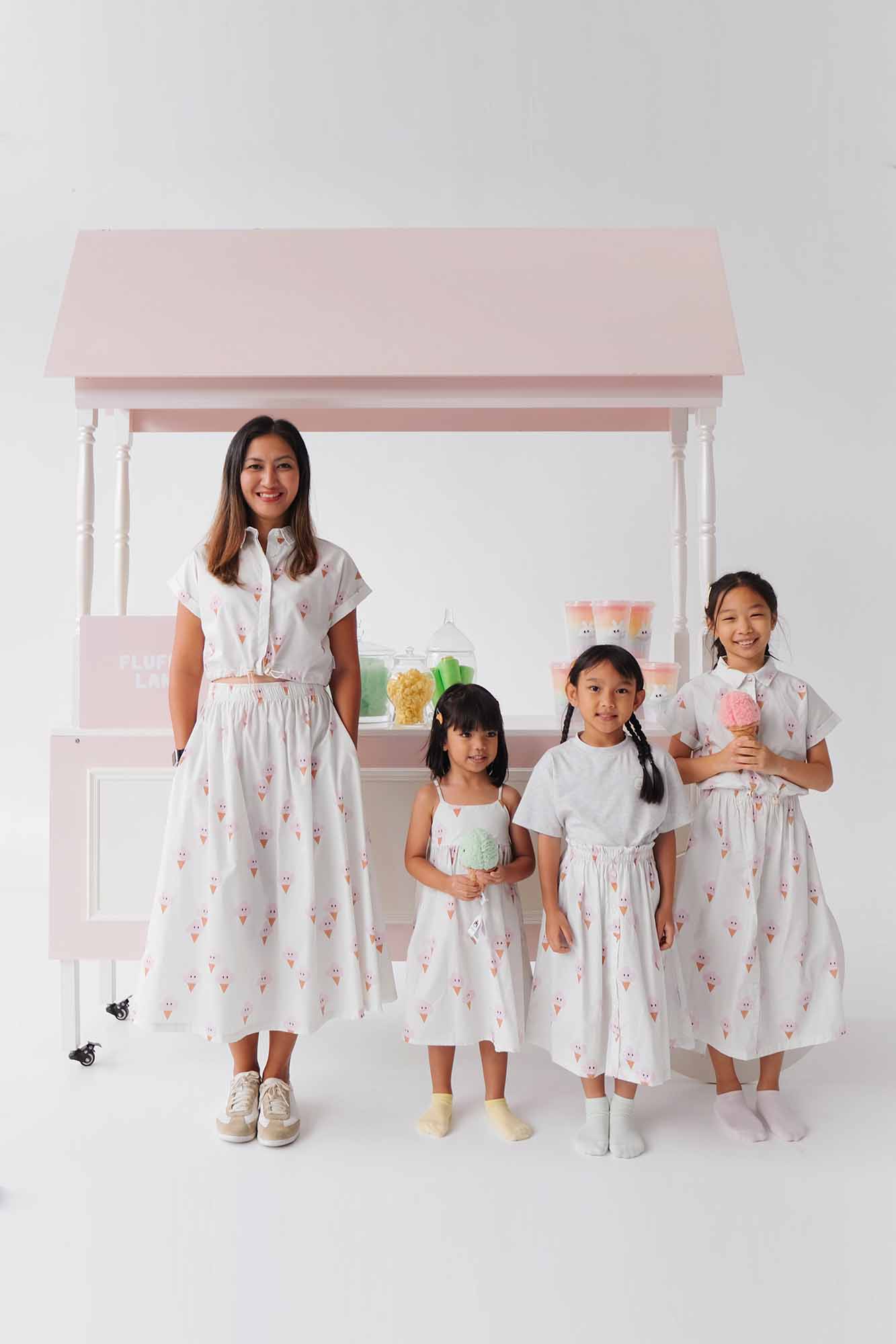 Illy Ice Cream Ladies Midi Skirt