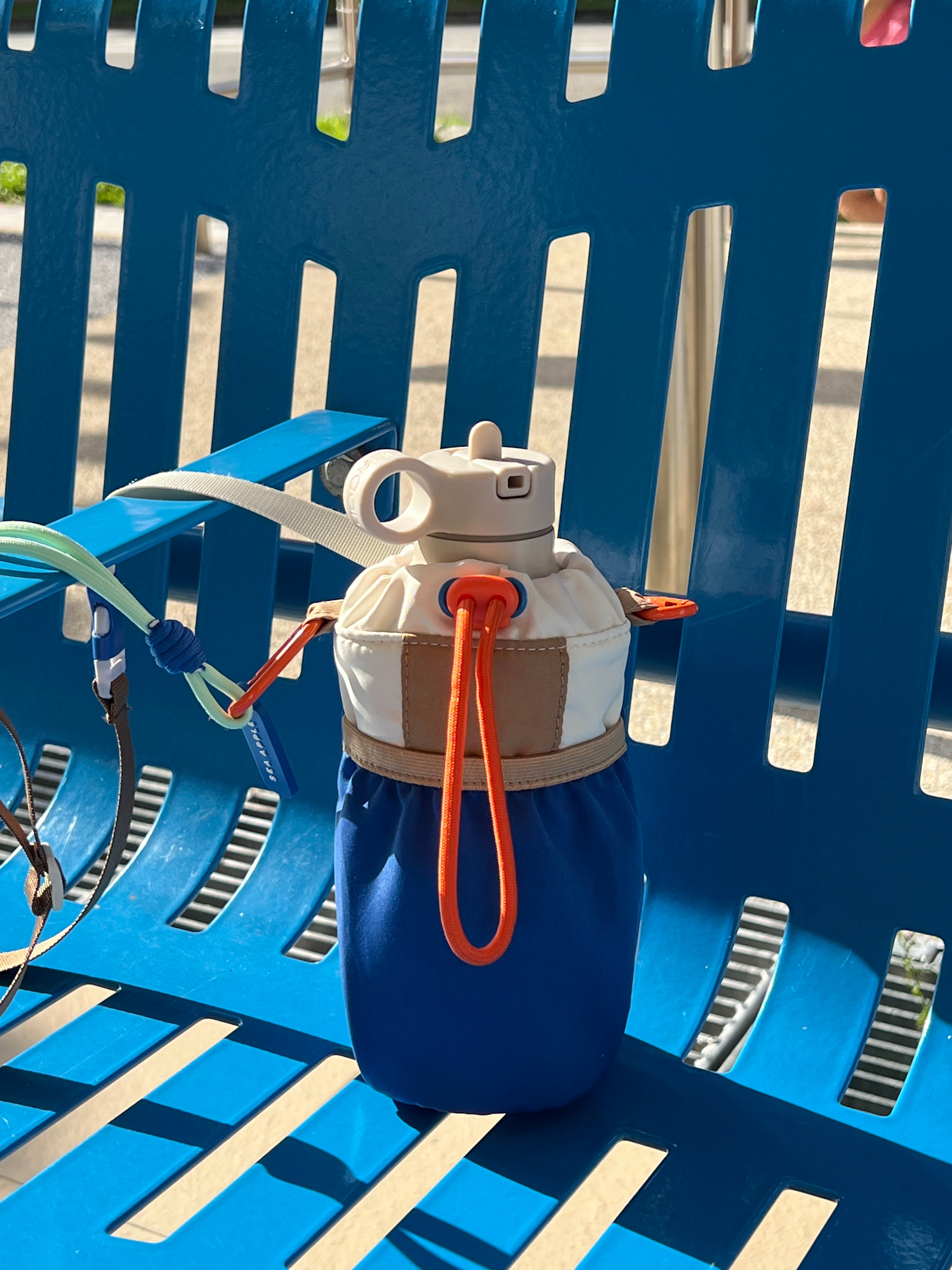 Personalisable Cobalt Bottle Bag