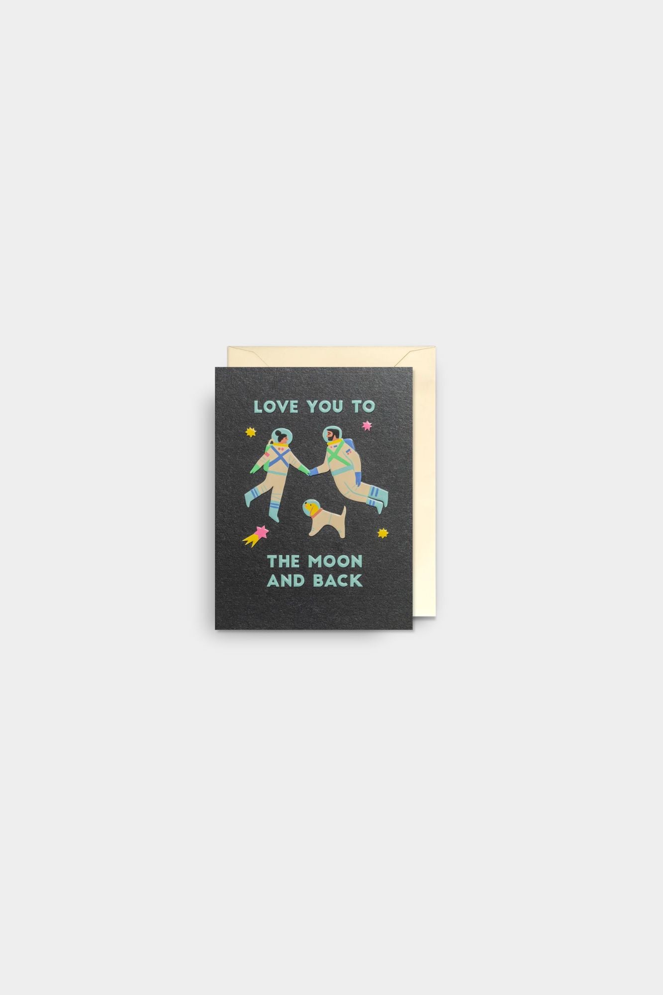 Astronauts To The Moon and Back Mini Card