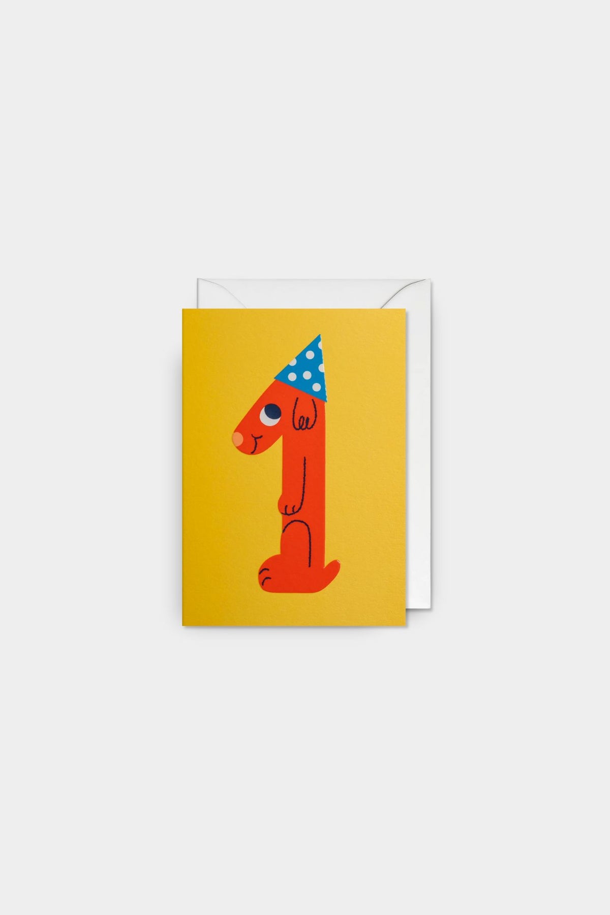 Party Dog One Today Birthday Greeting Card