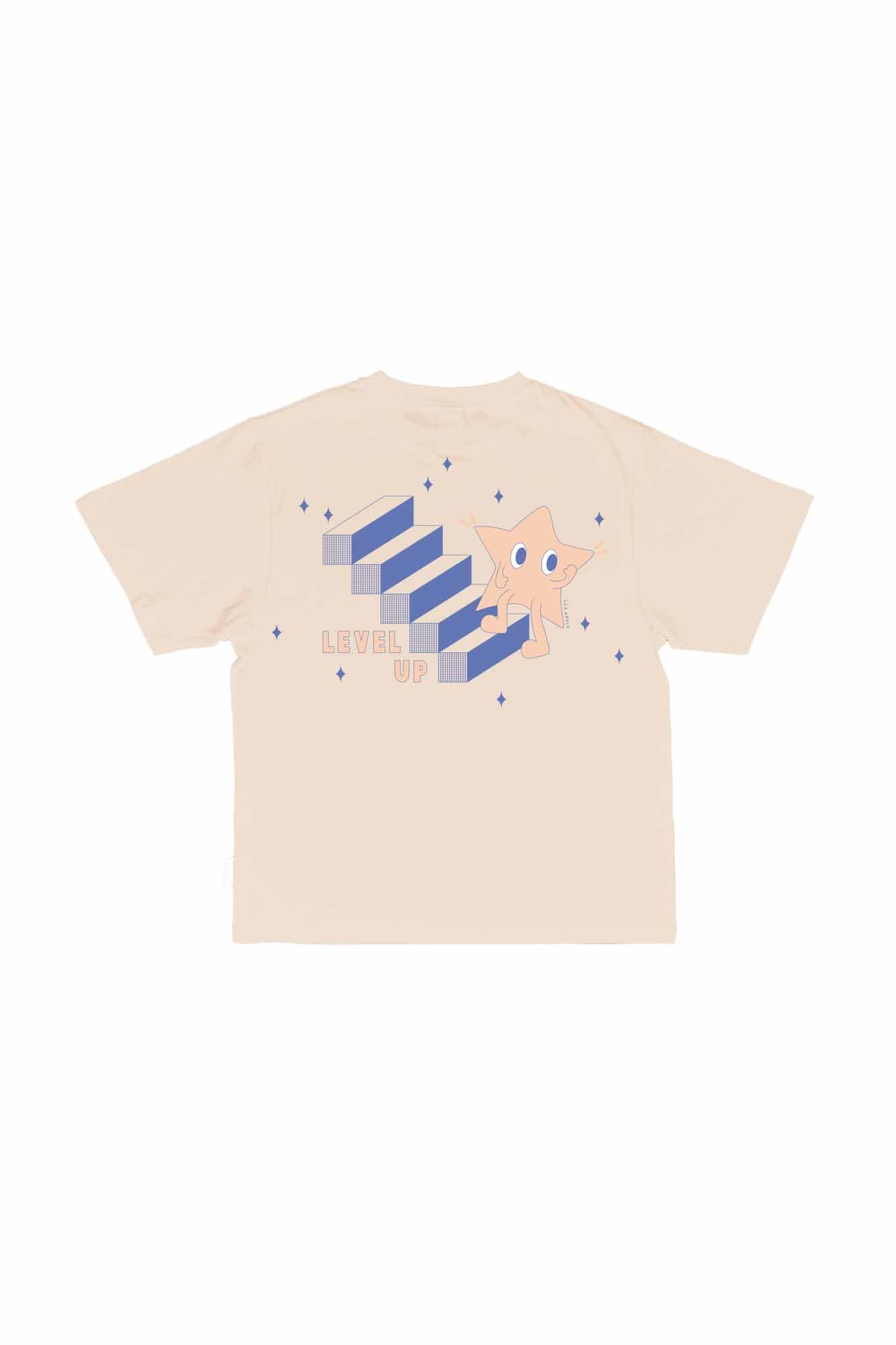 Level Up Cream Oversized Tee