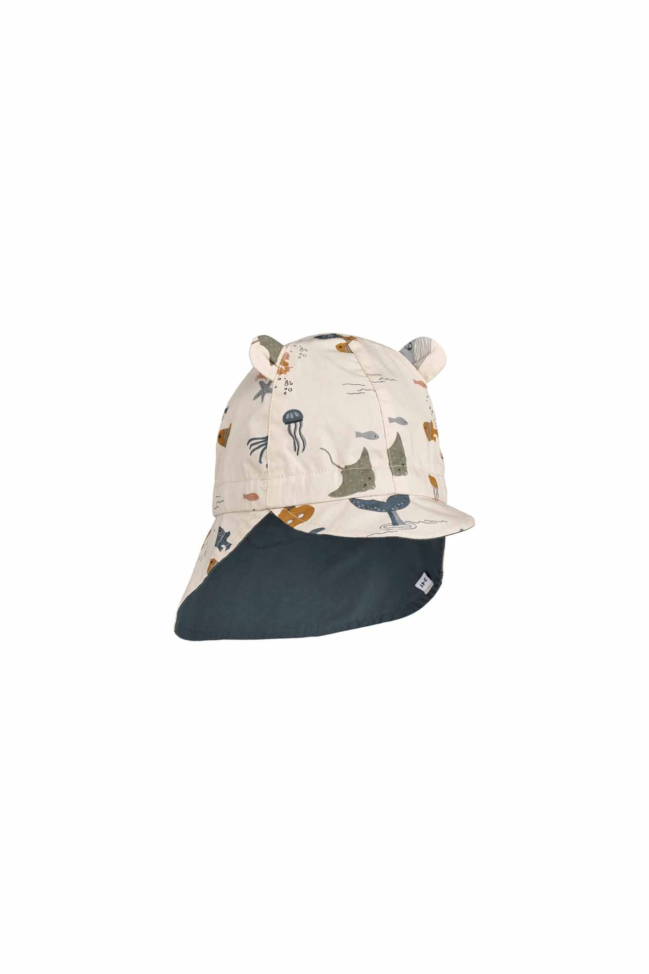 Liewood Sea Creature Sandy Gorm Reversible Sun Hat