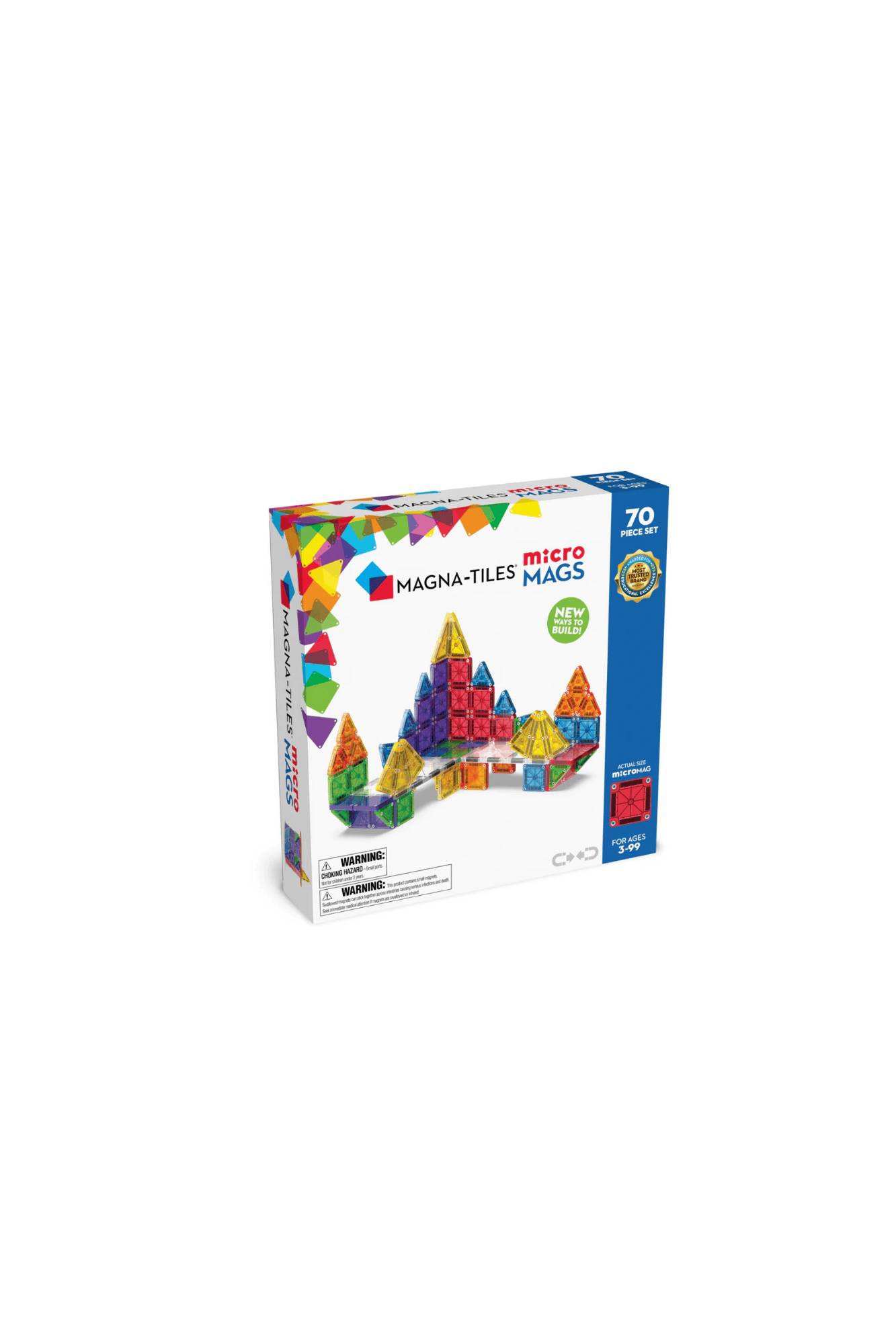 MAGNA-TILES microMAGS 70 Pieces Deluxe Set