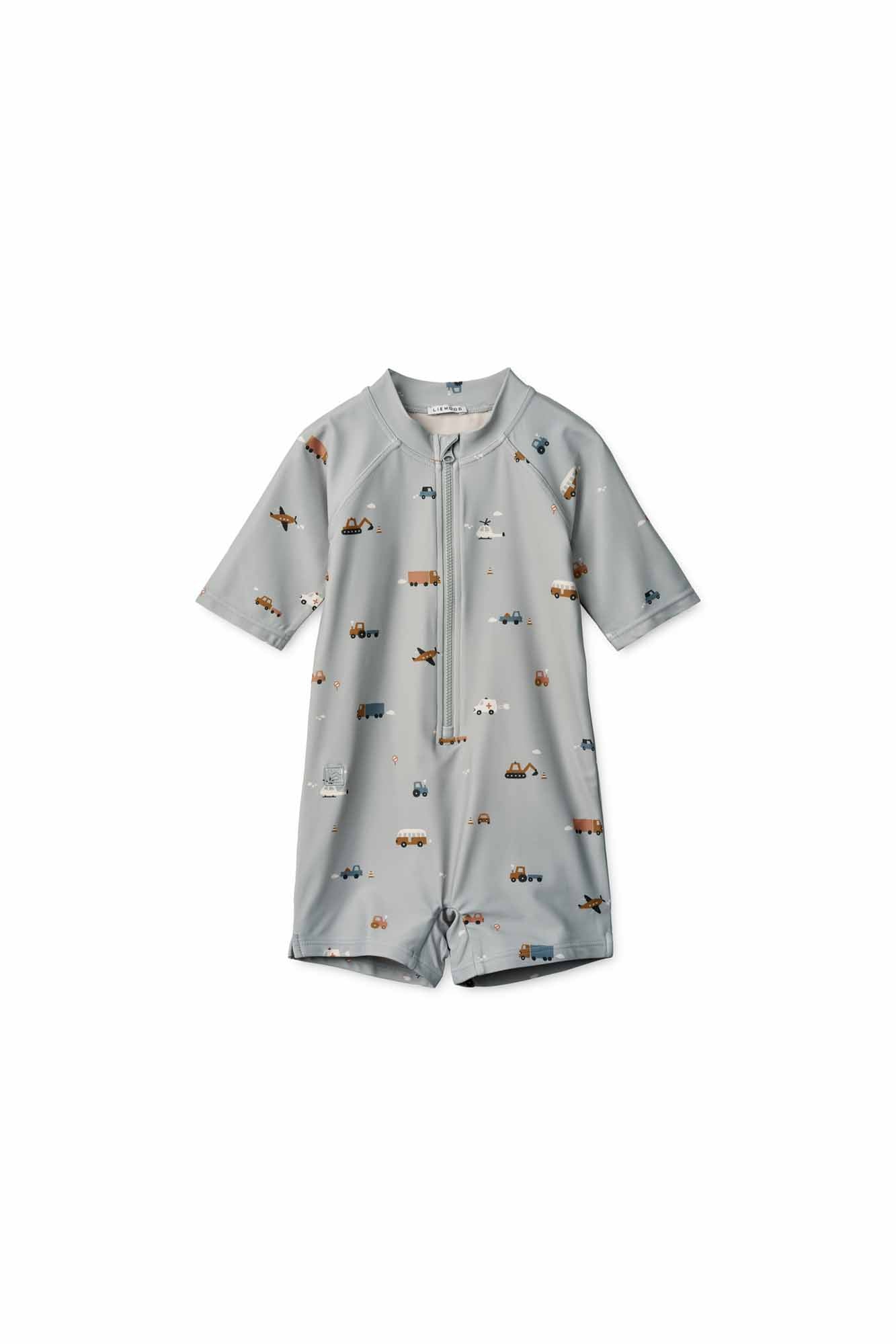 Liewood Vehicles/Dove Blue Max Swim Jumpsuit