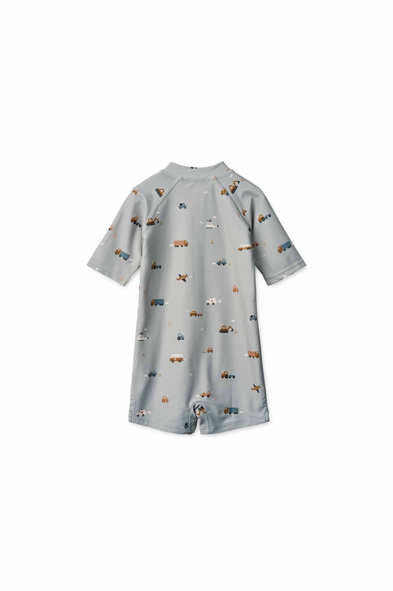Liewood Vehicles/Dove Blue Max Swim Jumpsuit