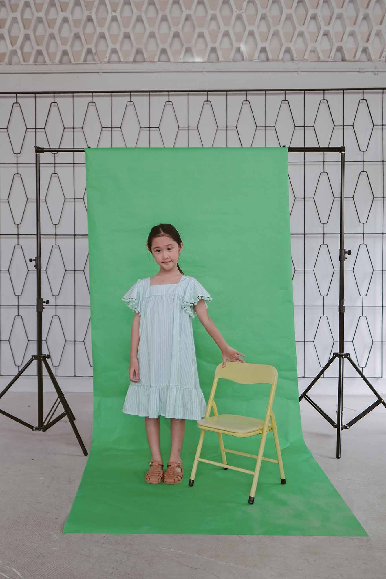 Mint Stripe Rebecca Dress