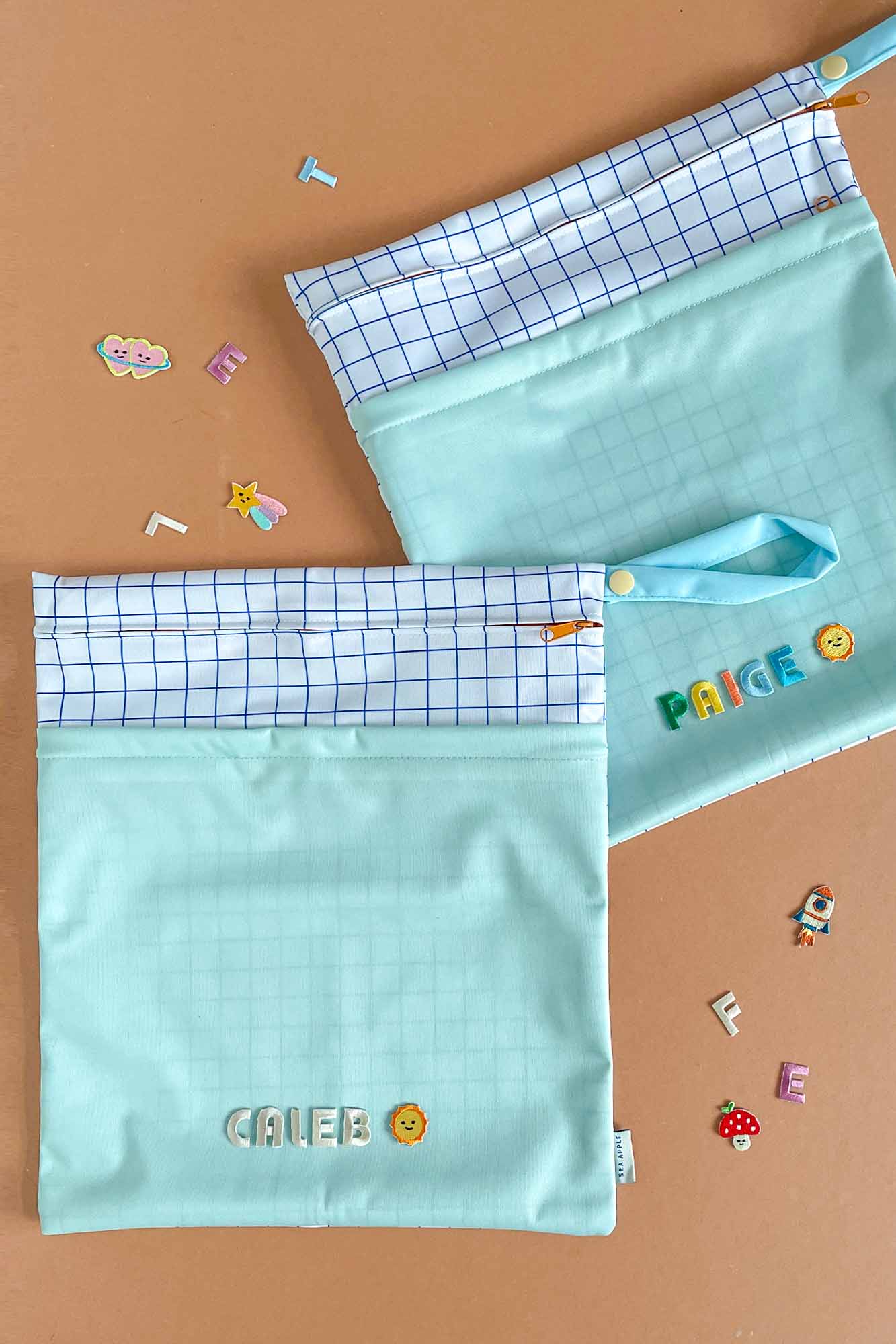Personalisable Mint Wet Bag