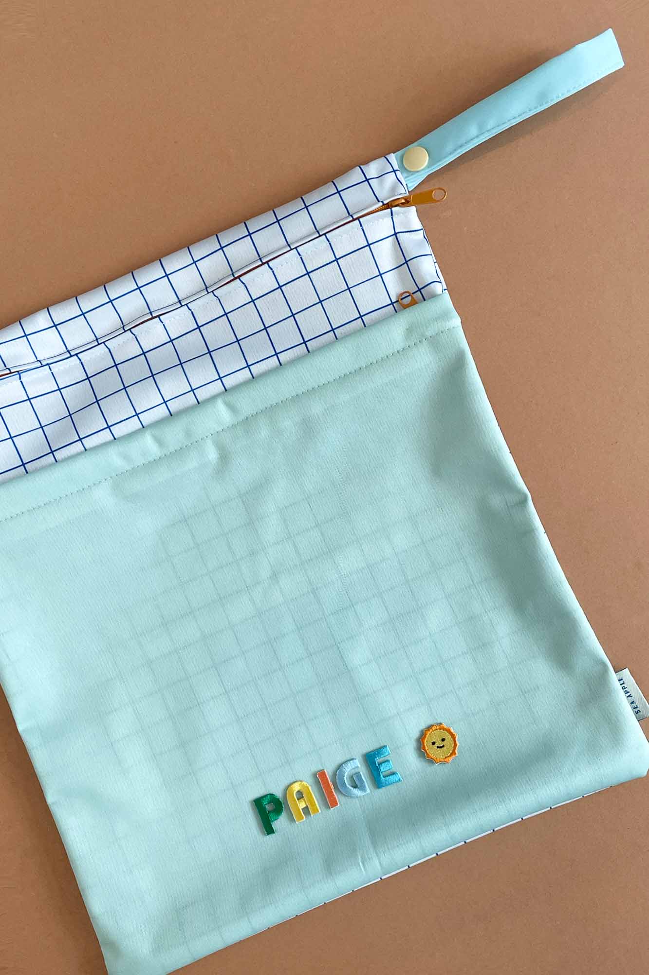 Personalisable Mint Wet Bag