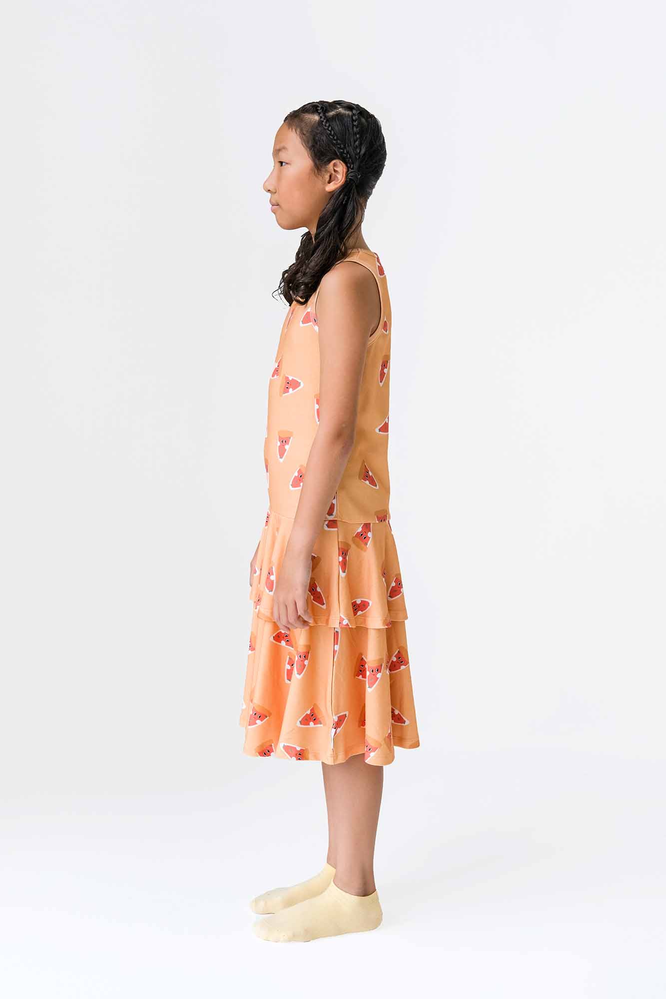 Paolo Pizza Two Tiered Sleeveless Dress