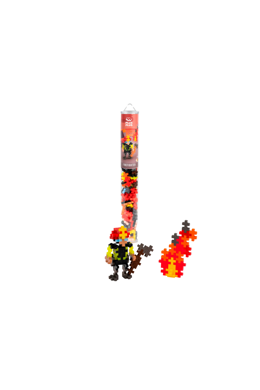 PLUS-PLUS Firefighter - 100 pieces Tube