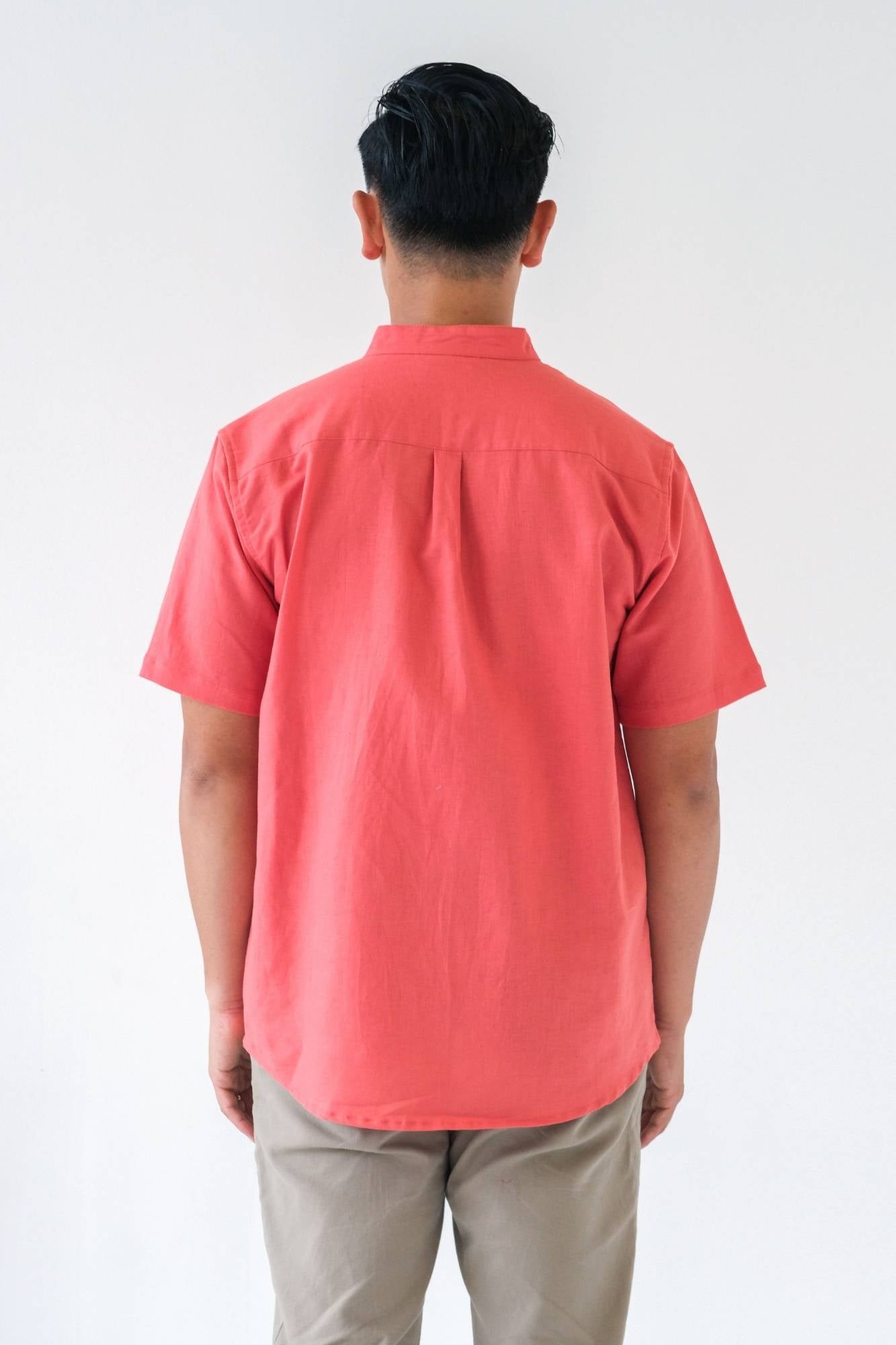 Poppy Mens Mandarin Shirt
