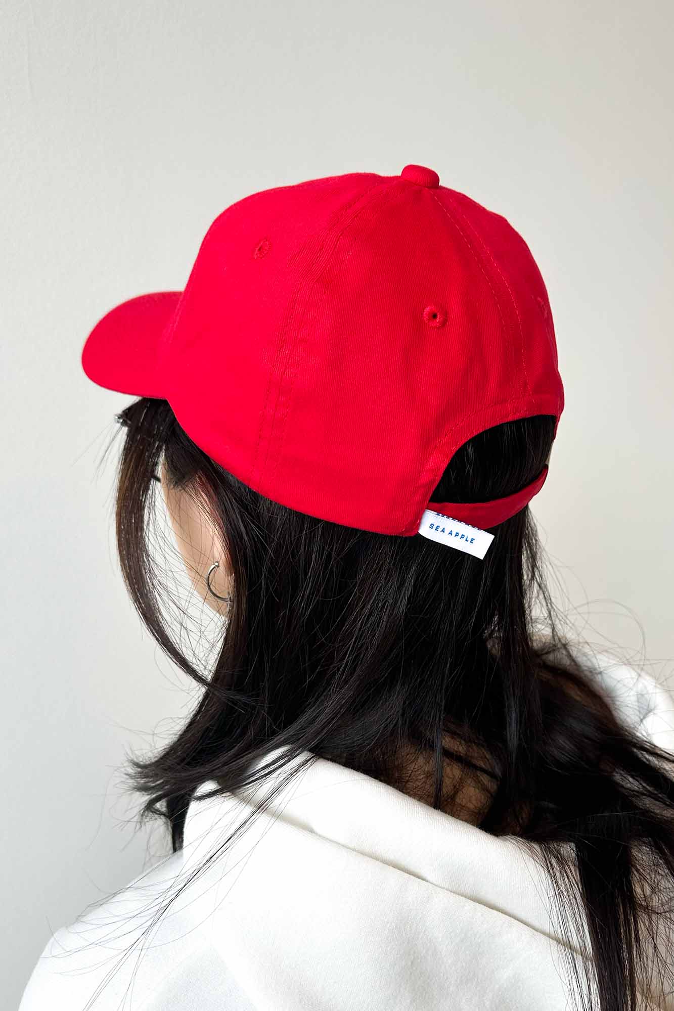 Personalisable Red Adjustable Cap Adults