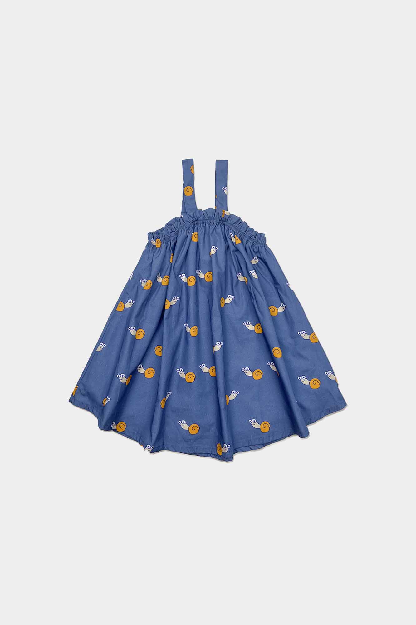 Snail Halter Ruffled Dress