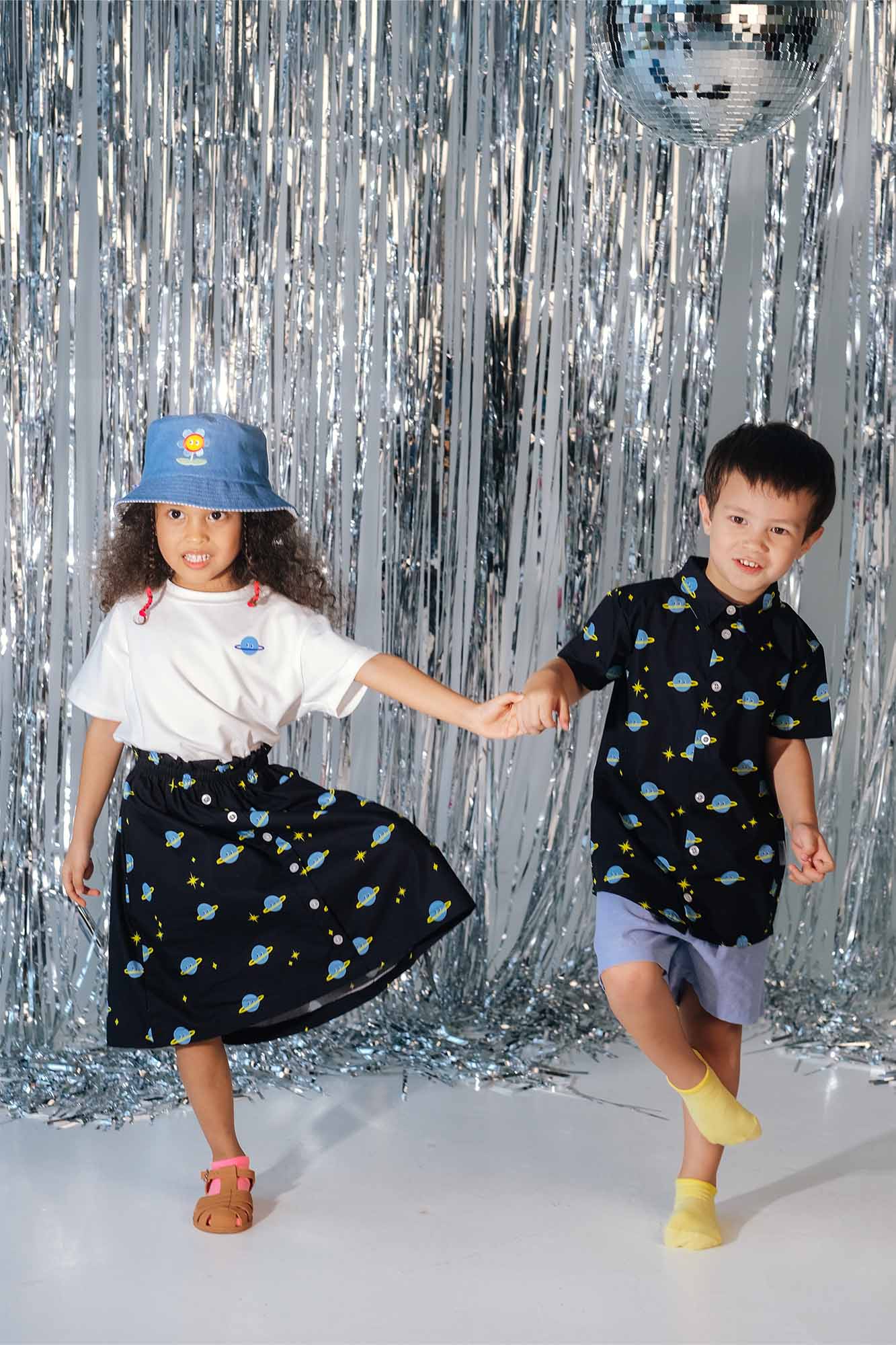 Supernova Paperbag Midi Skirt