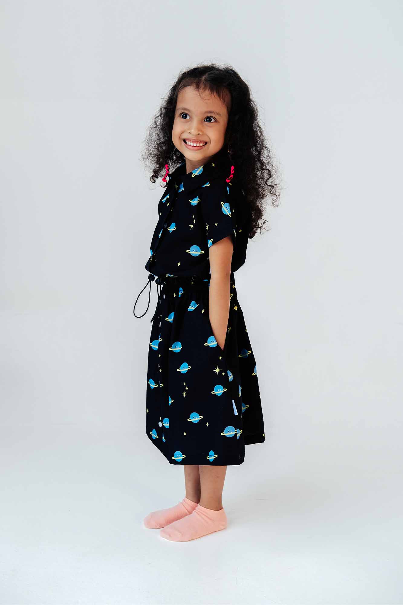 Supernova Paperbag Midi Skirt