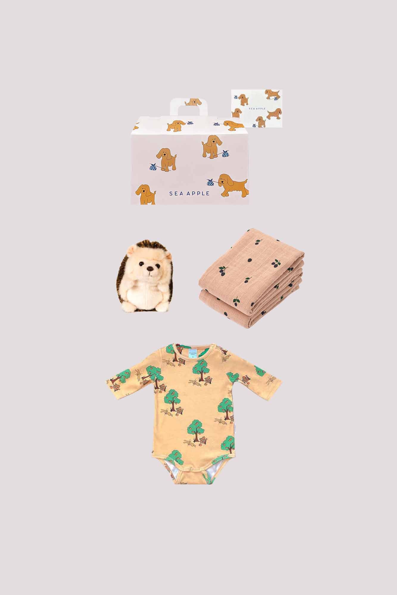 Personalisable Baby Girl Terracotta Gift Set