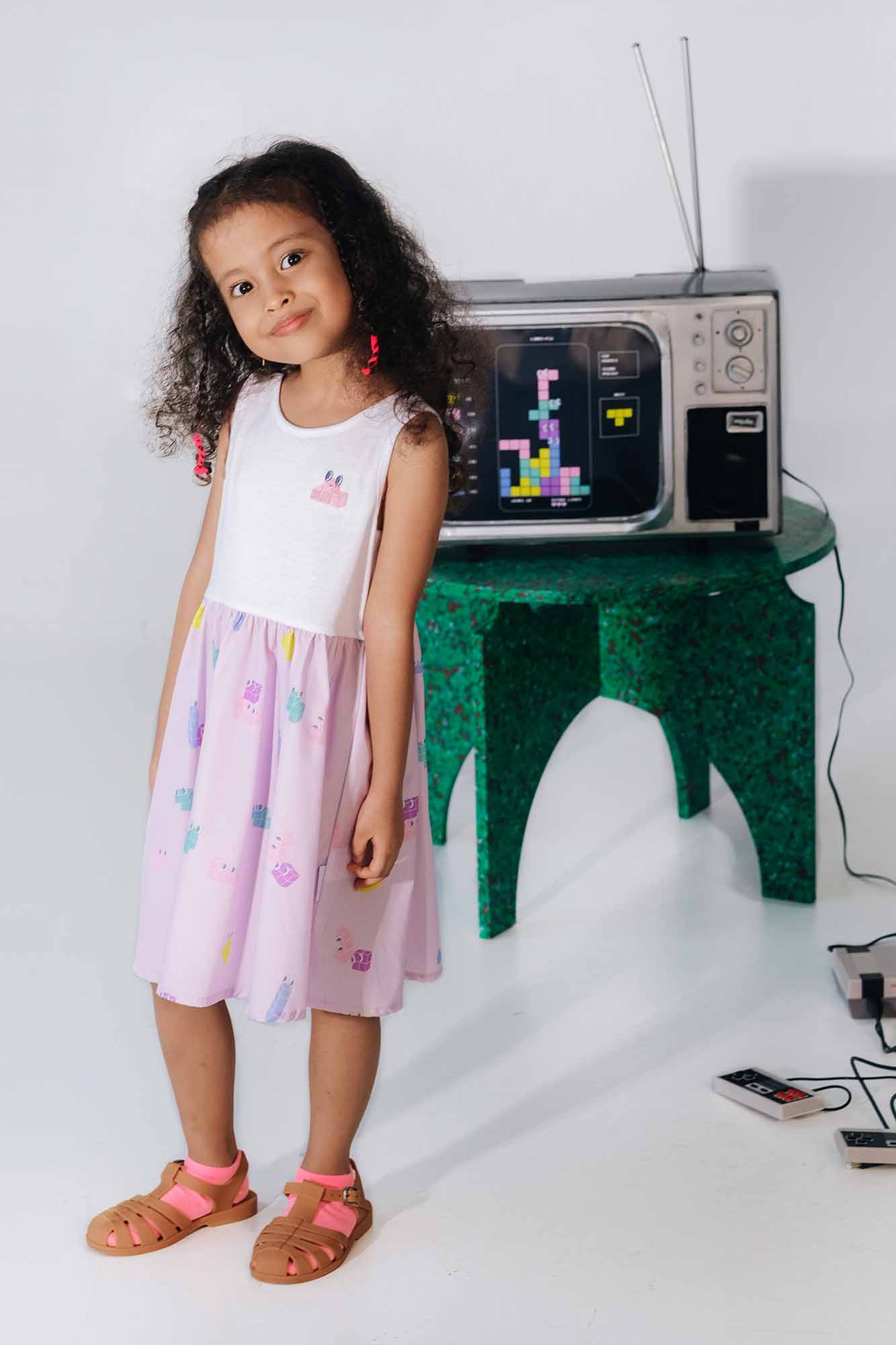 Tetris Splice Dress