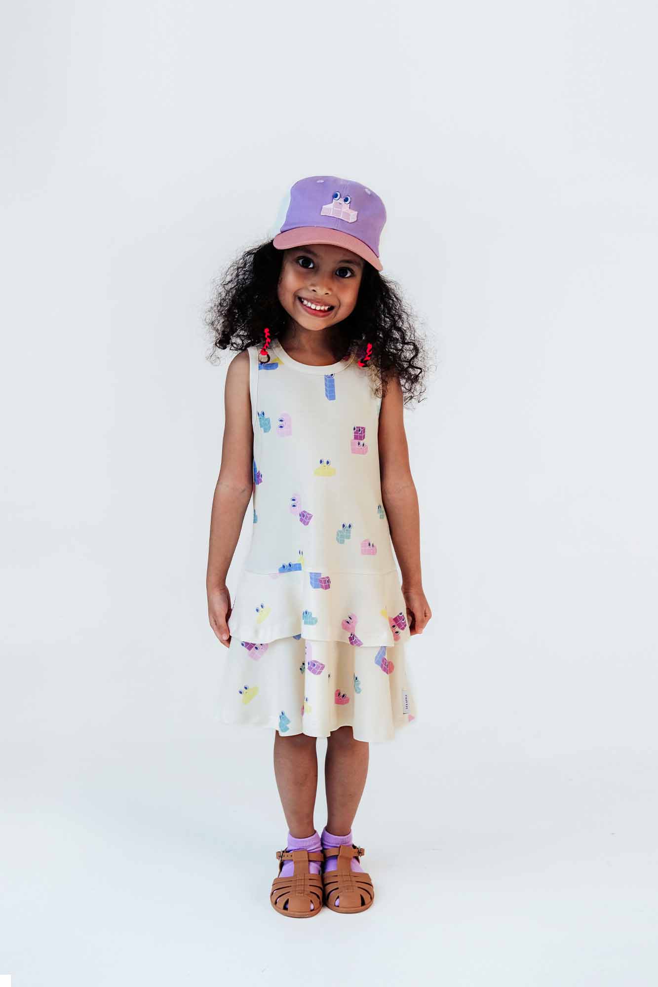 Tetris Two Tiered Sleeveless Dress