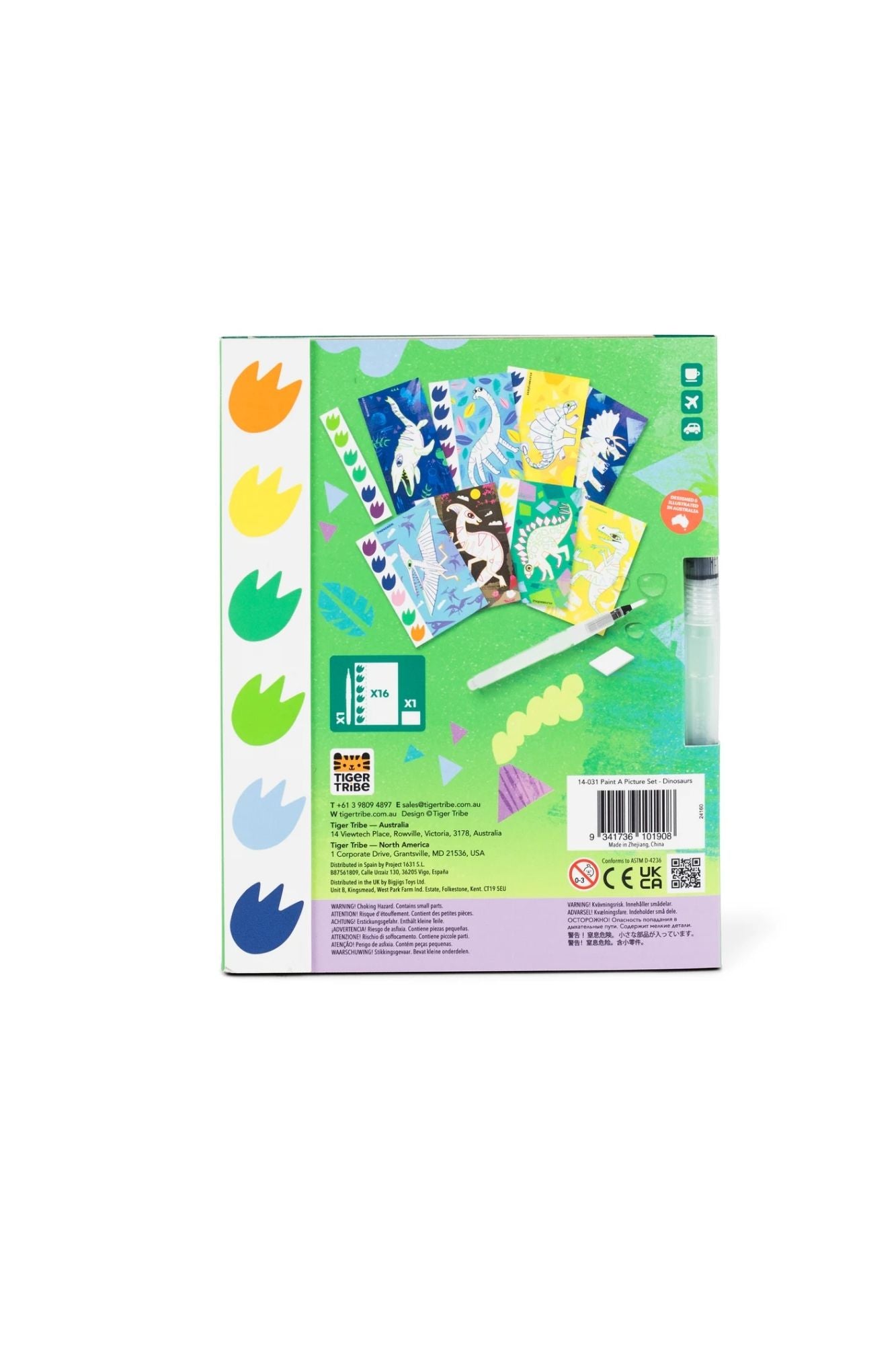 TIGER TRIBE PAINT A PICTURE SET DINOSAURS