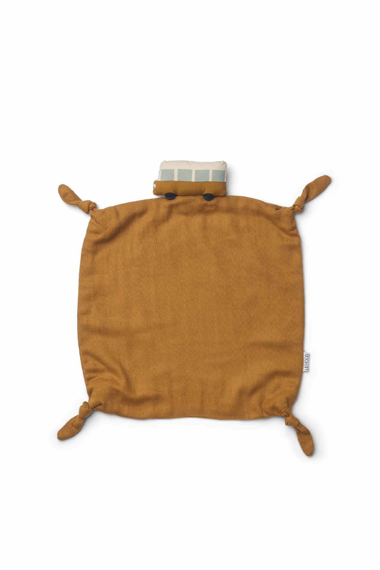 Personalisable Liewood Bus/Golden Caramel Agnete Cuddle Cloth
