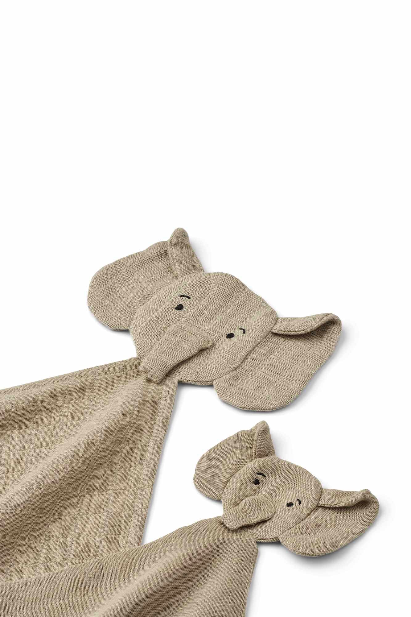 Personalisable Liewood Elephant/Mist Alya Cuddle Cloth