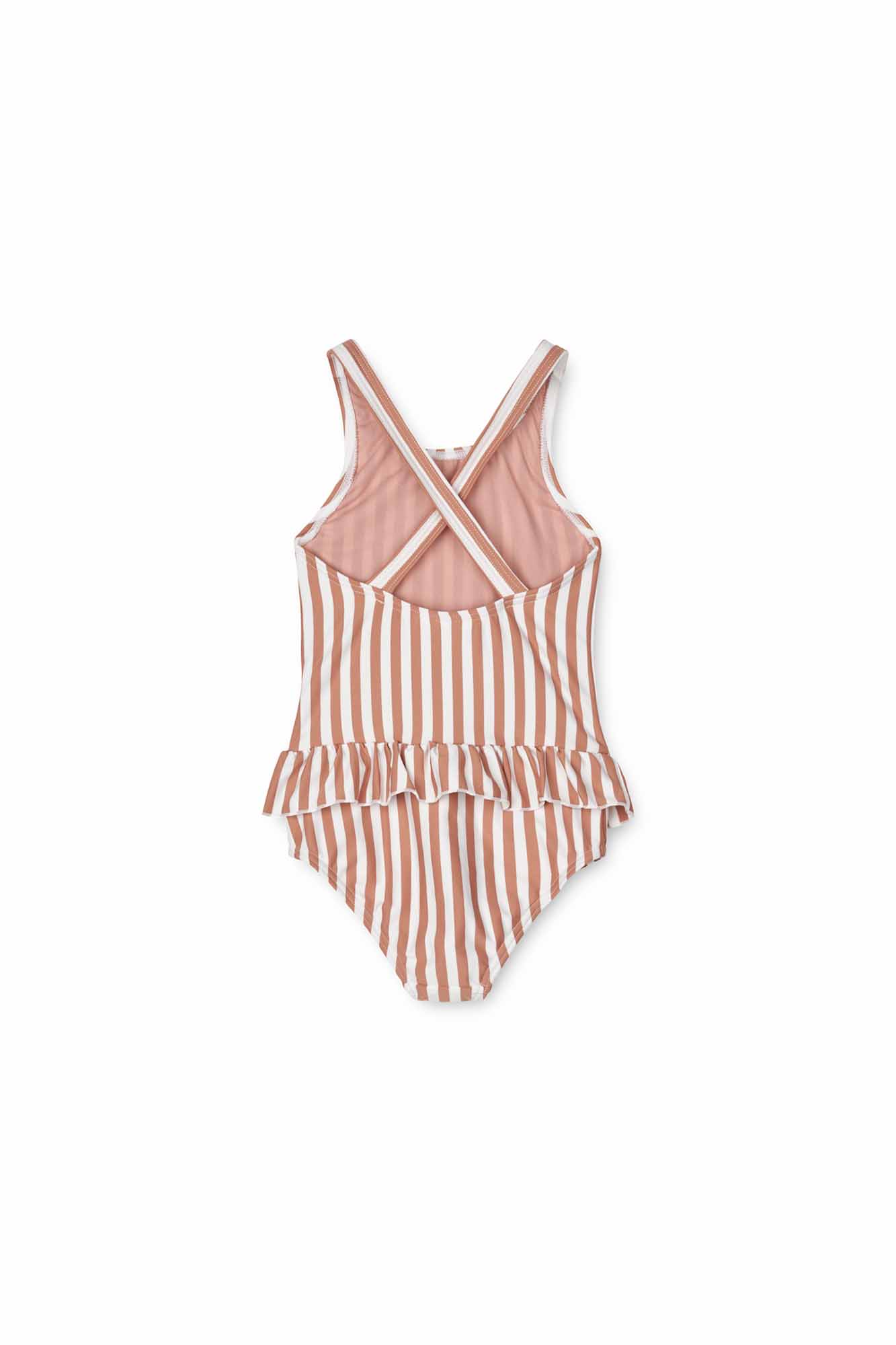 Liewood Stripe Tuscany Rose/Creme de la Creme Amara Swimsuit