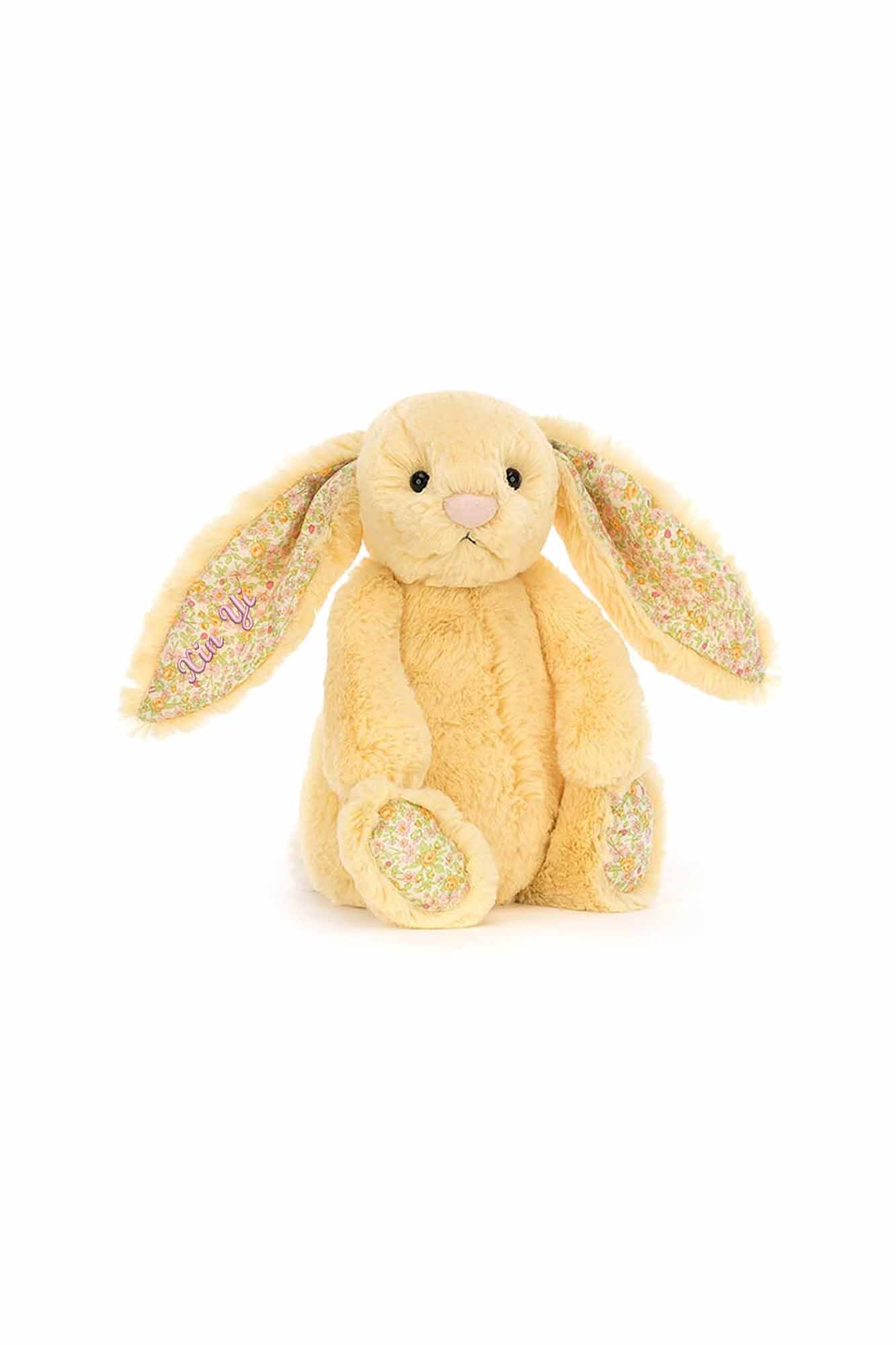 Personalisable Jellycat Blossom Bunny Lemon Medium