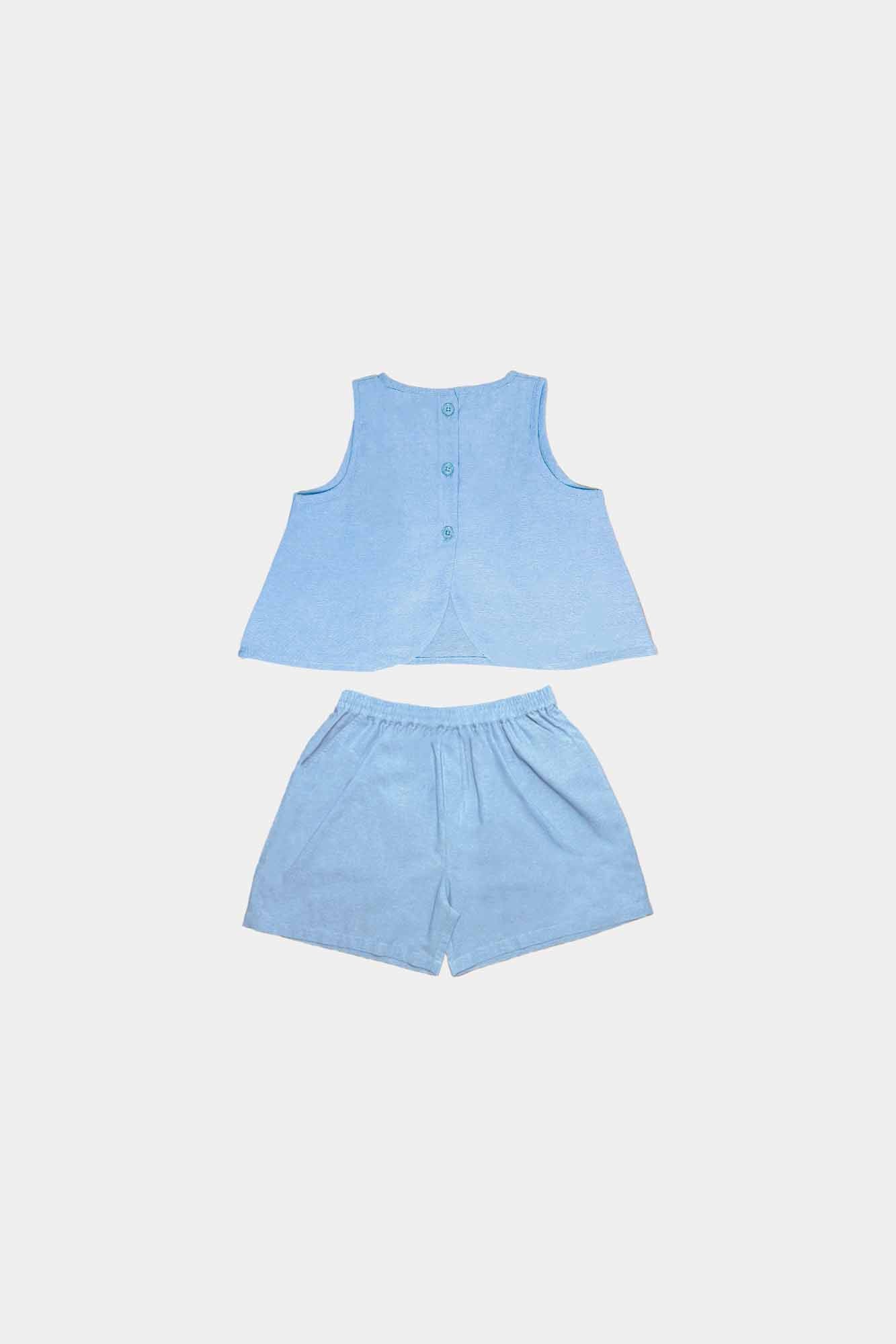 Chambray Boxy Tank & Shorts Set