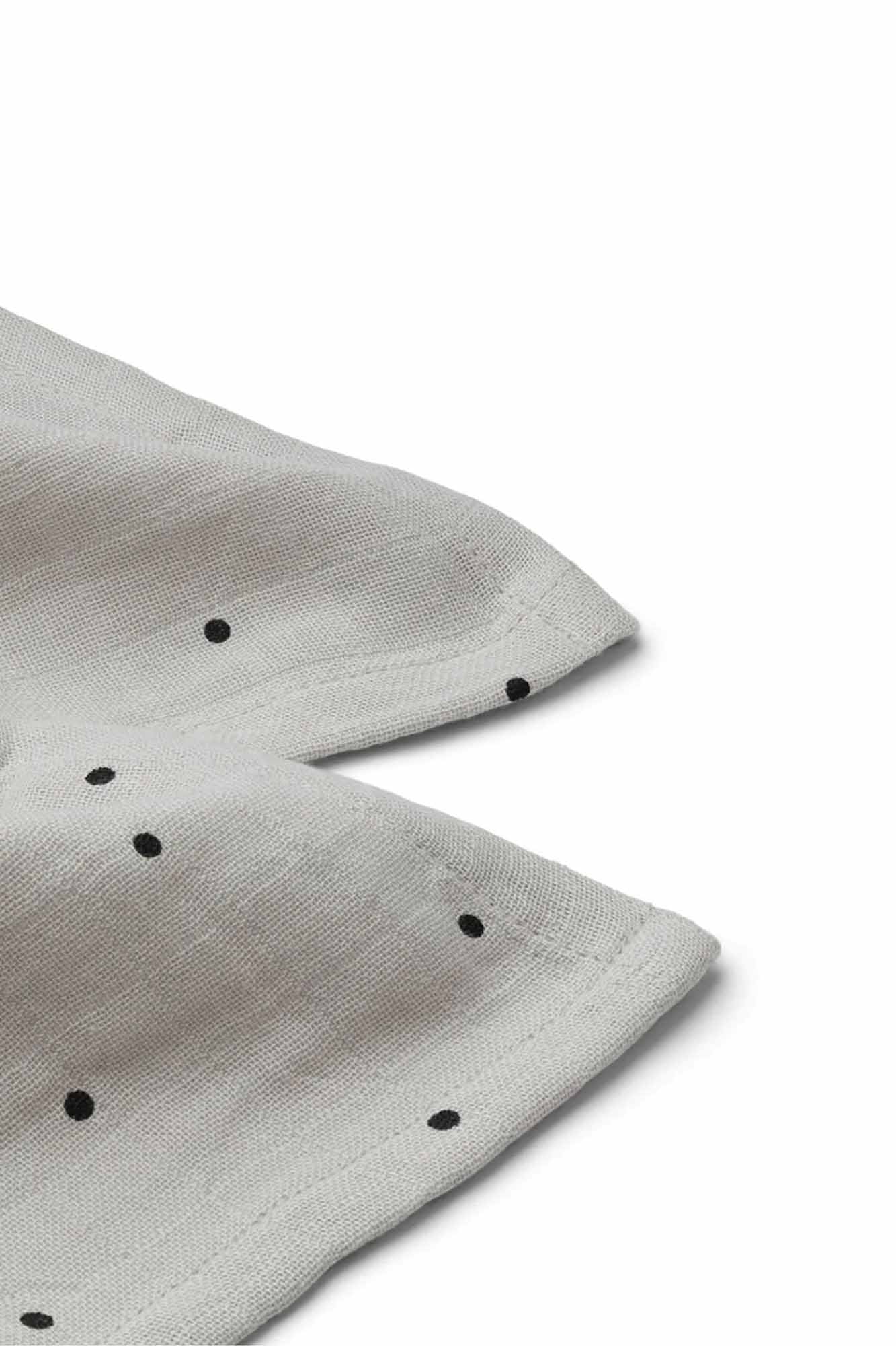 Personalisable Liewood Classic Dot Creme De La Creme Lewis Muslin Cloth 2-pack