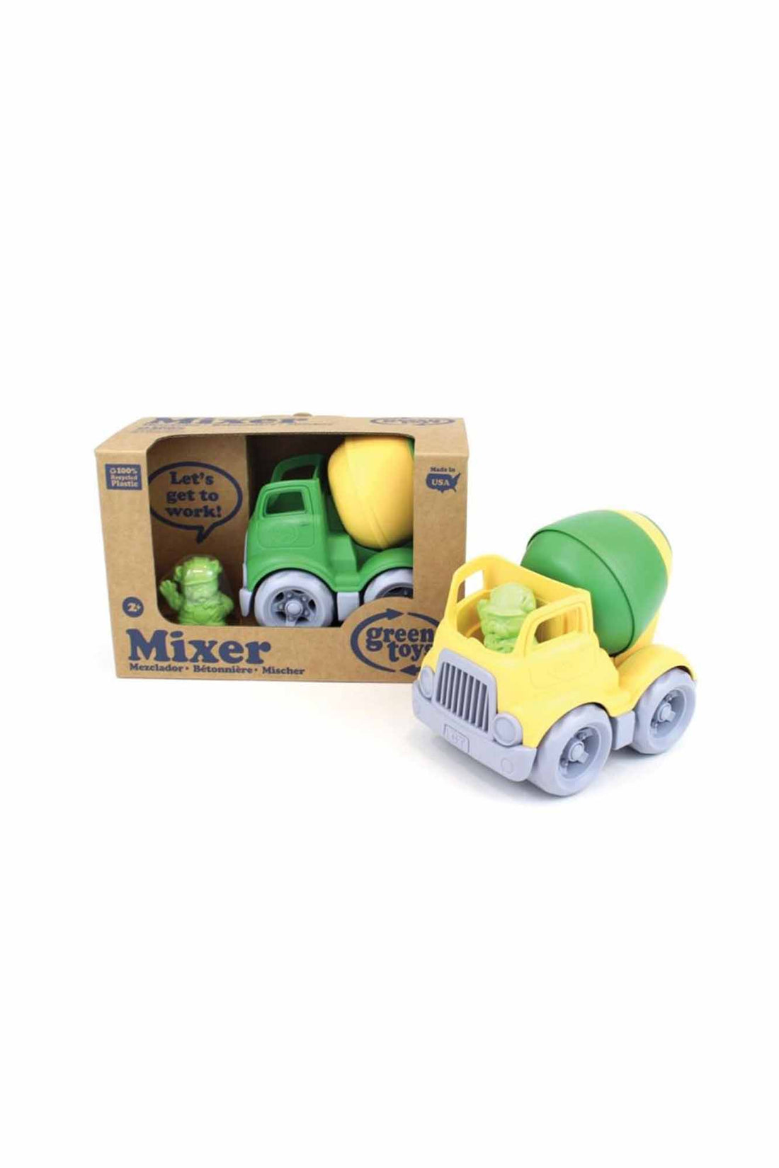 GREEN TOYS MIXER CONSTRUCTION TRUCK GREEN YELLOW