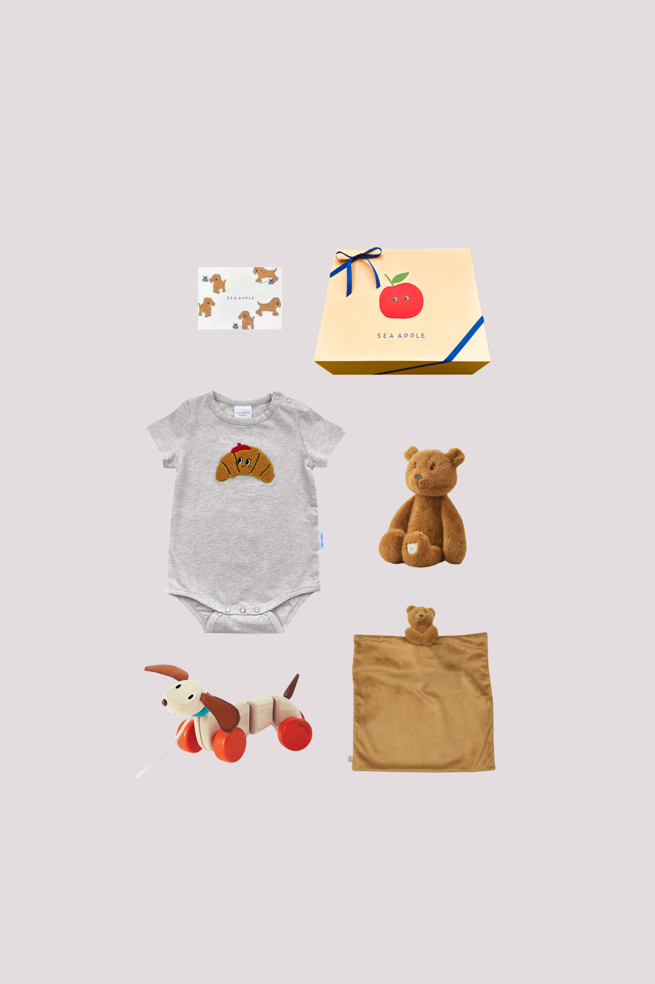 Personalisable Butterscotch Cuddle Baby Gift Set