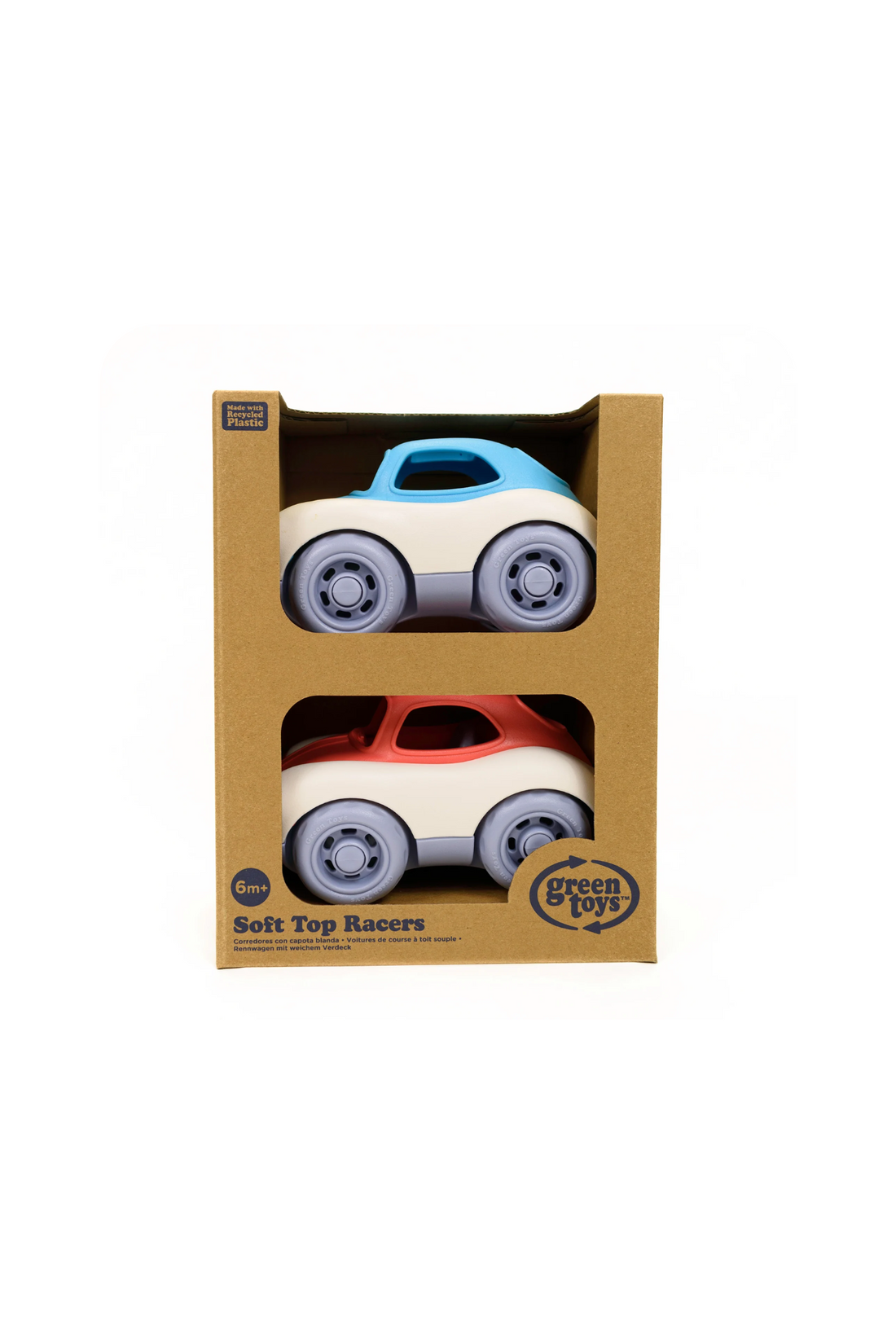 GREEN TOYS SOFT TOP PUSH CAR 2 PACK
