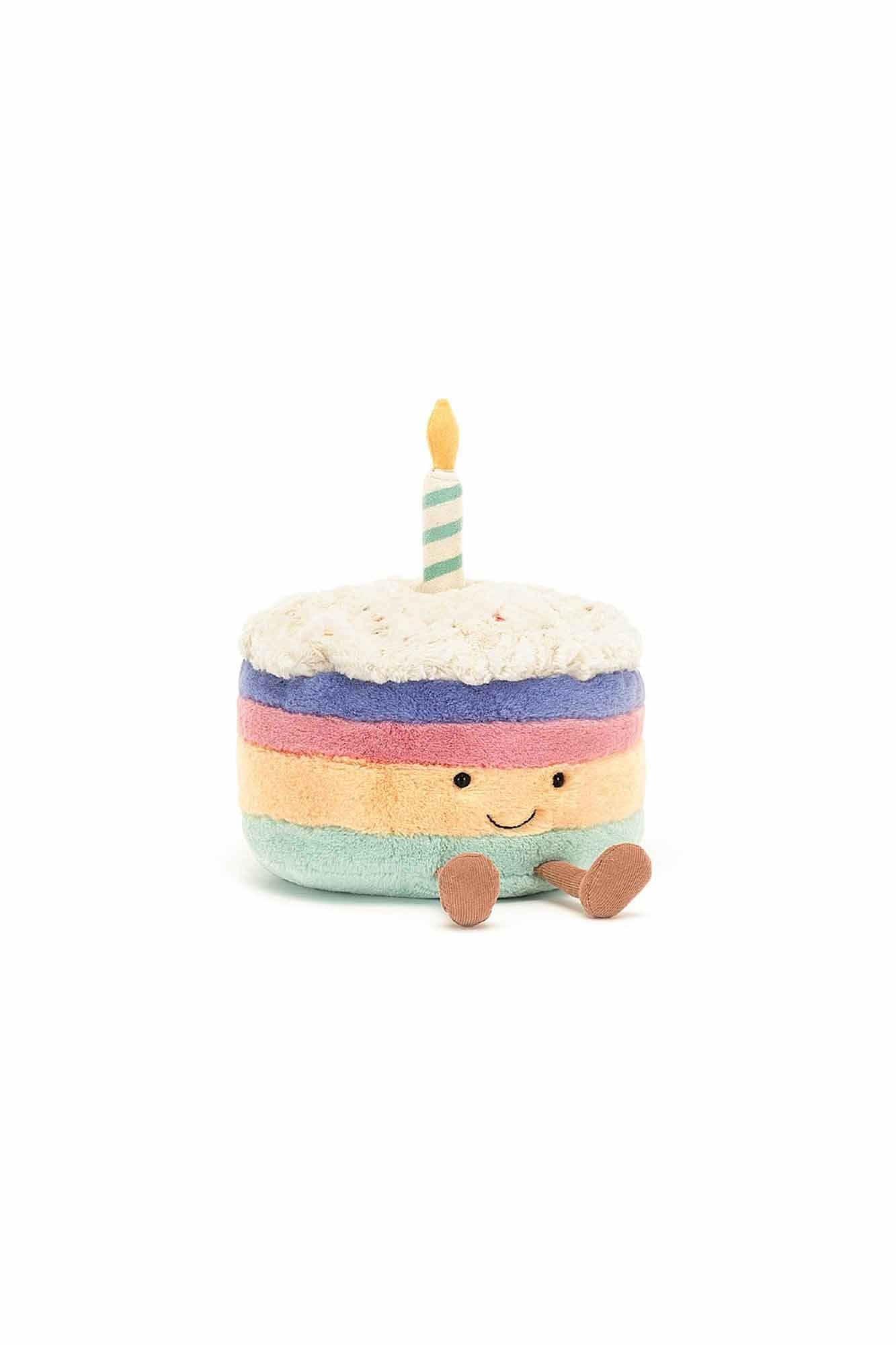 Jellycat Amuseable Rainbow Birthday Cake
