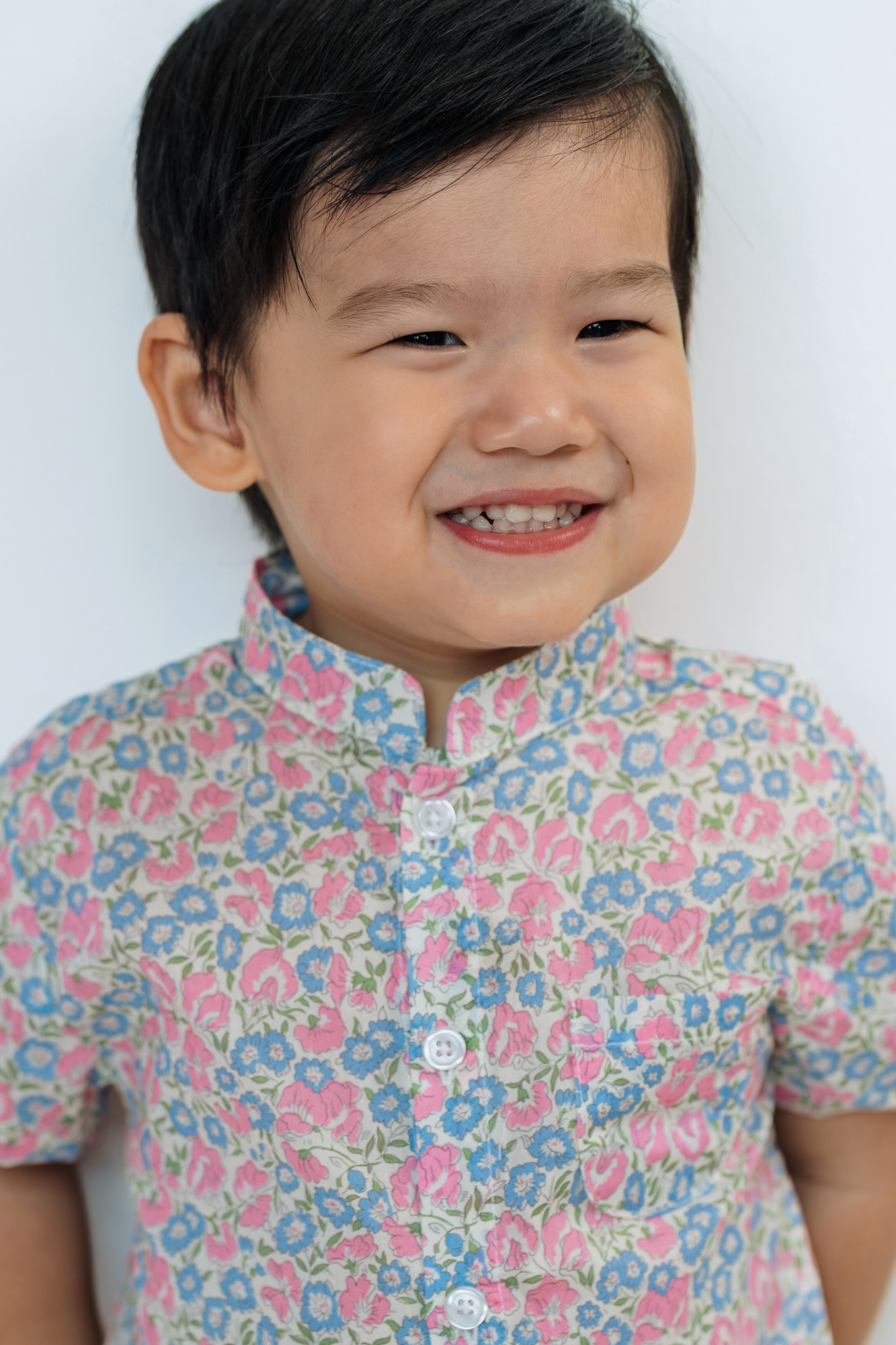 Morning Bloom Mandarin Shirt