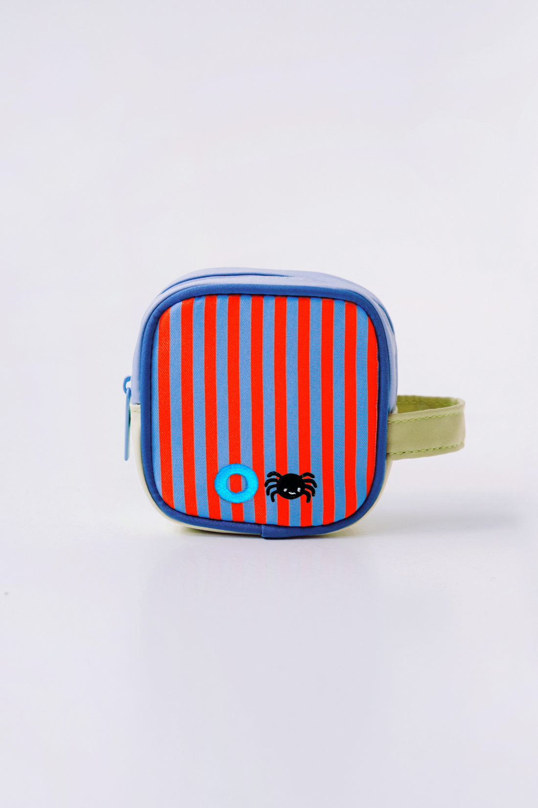 Personalisable Coral Stripe Block Pouch