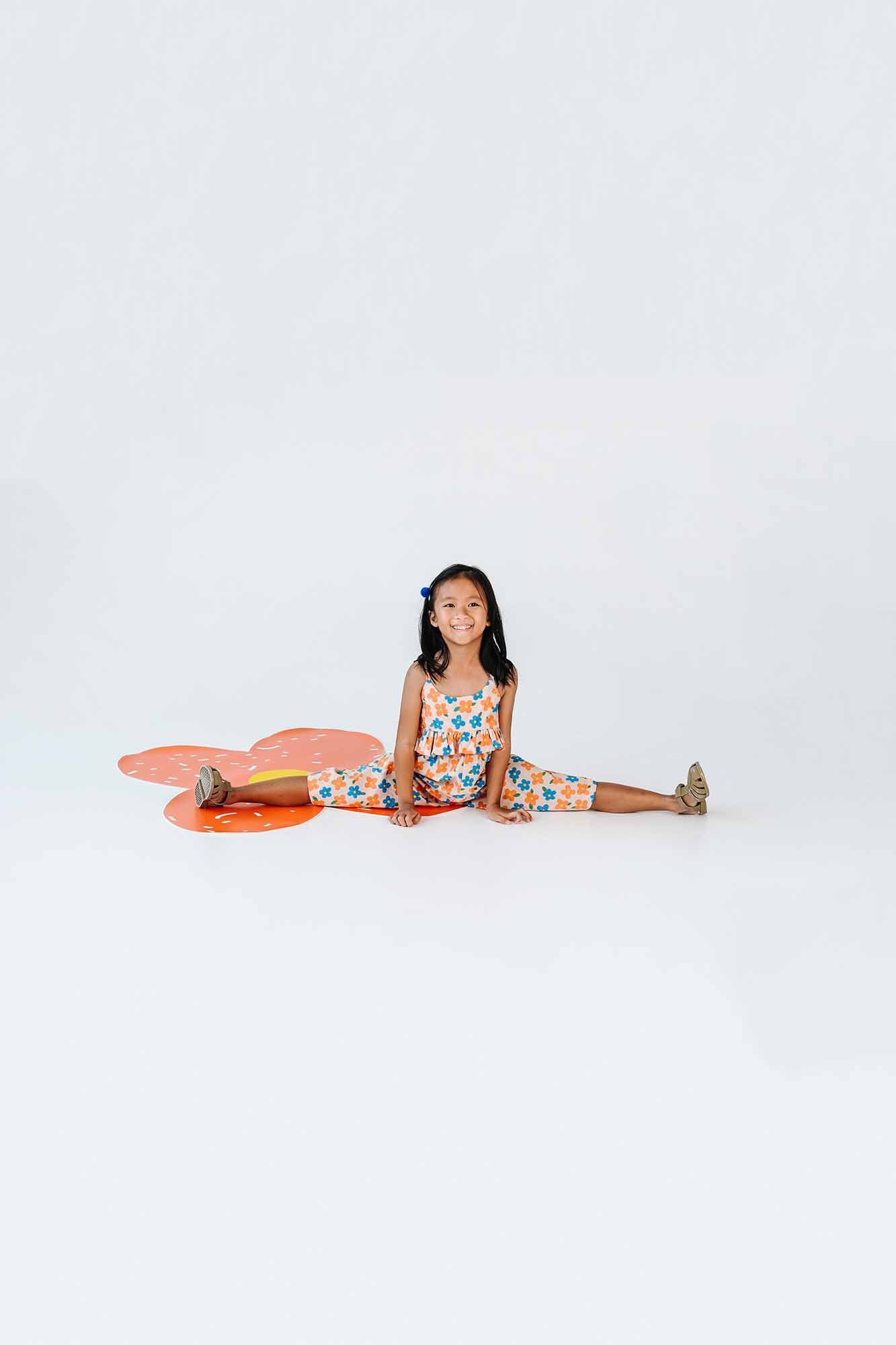 Orange Flowers Maya Jumpsuit